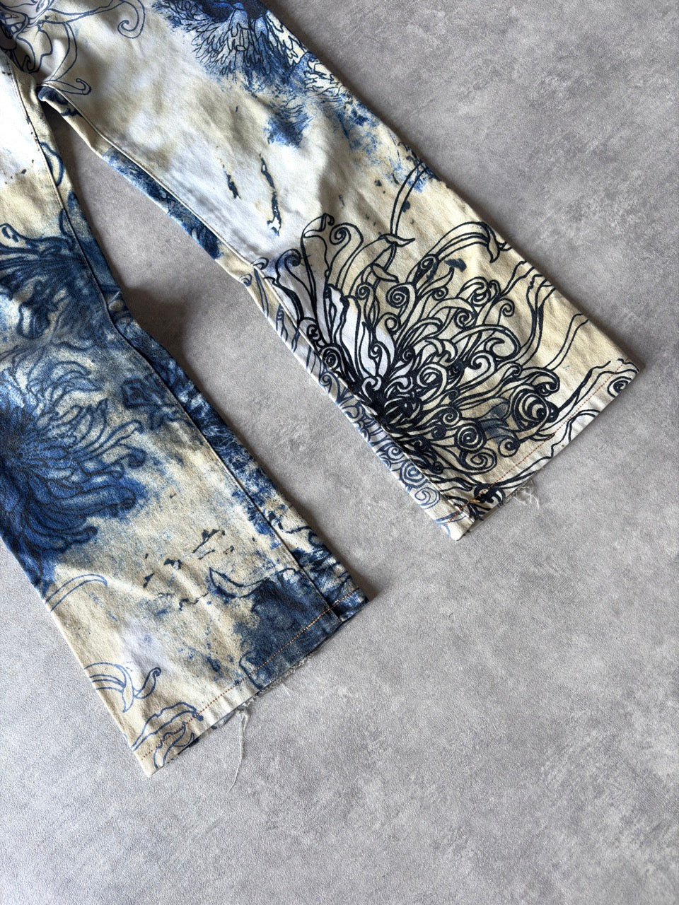 Cavalli Floral Print Jeans