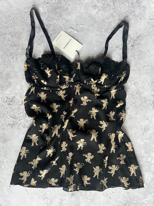 D&G Sheer Mesh Cupid Cami Top