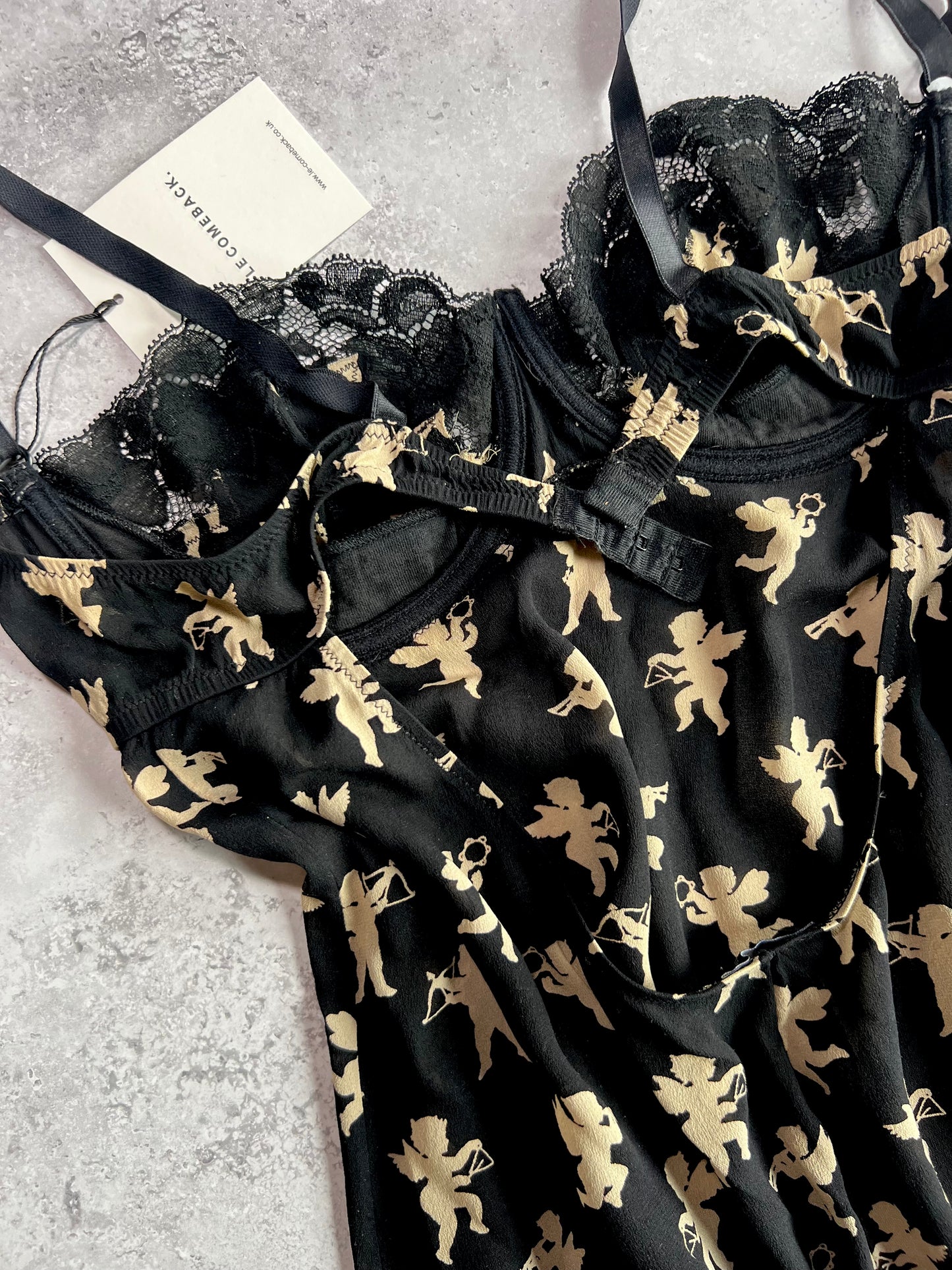 D&G Sheer Mesh Cupid Cami Top