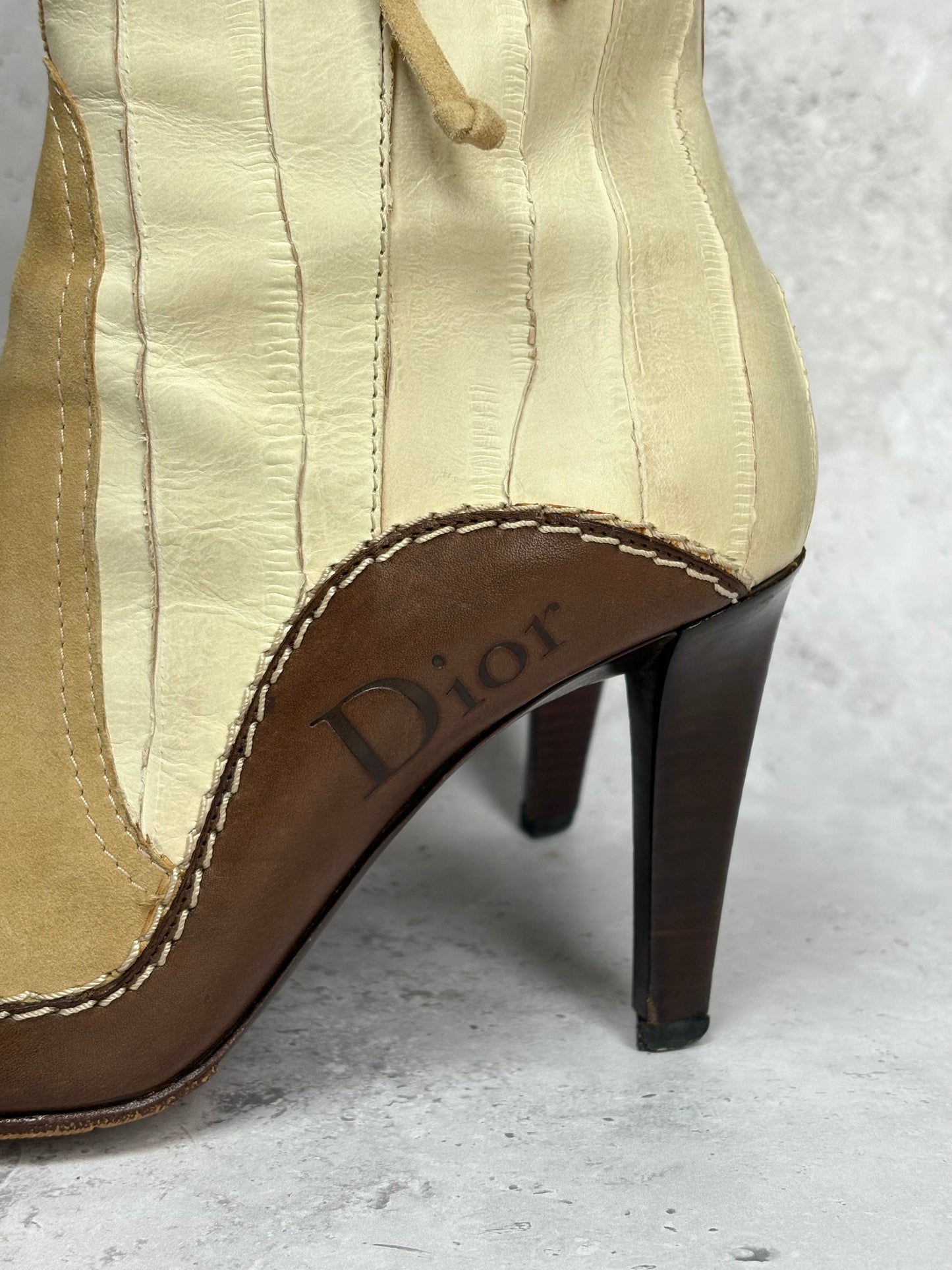 Dior Suede And Leather Boots