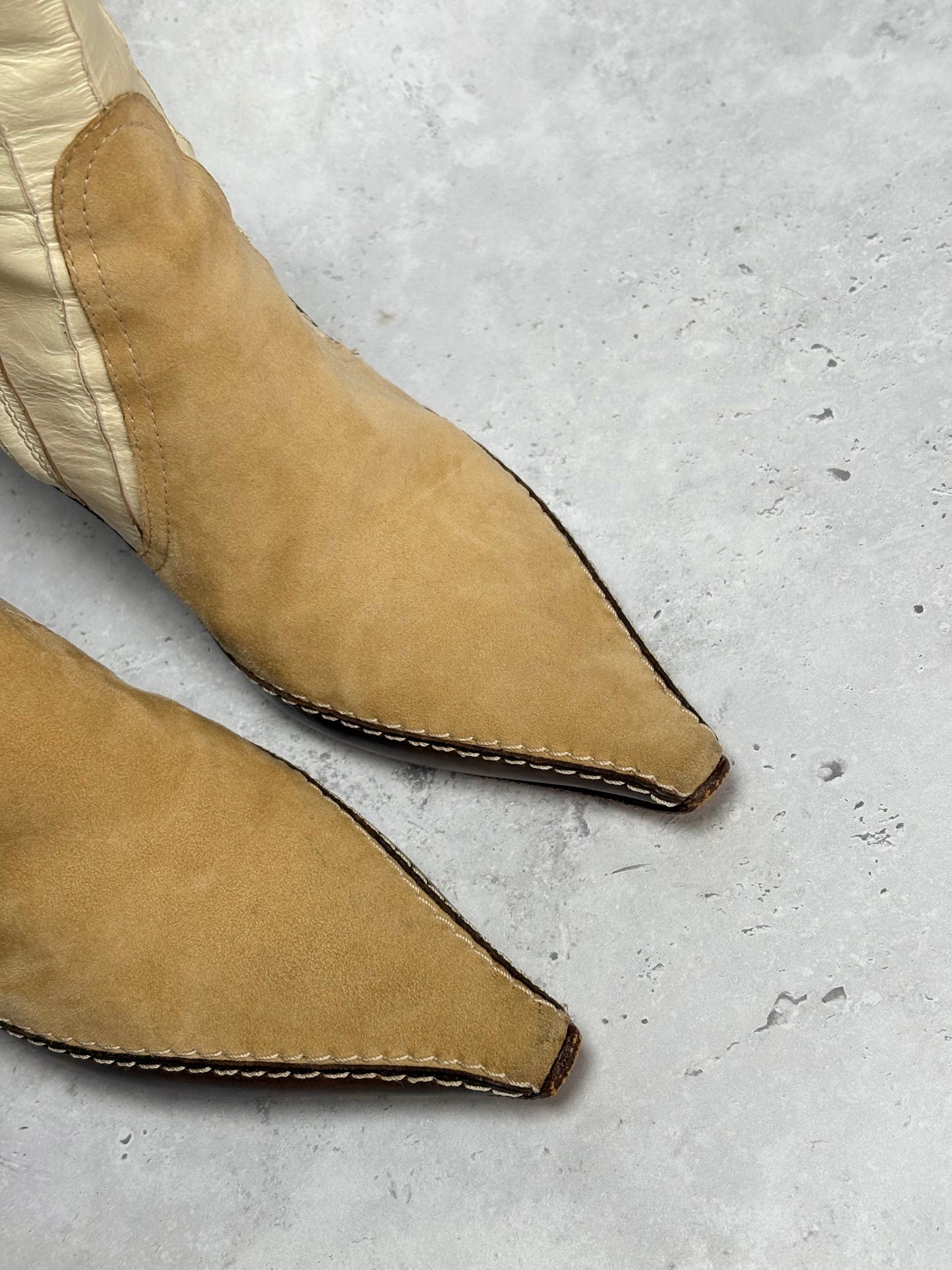 Dior Suede And Leather Boots