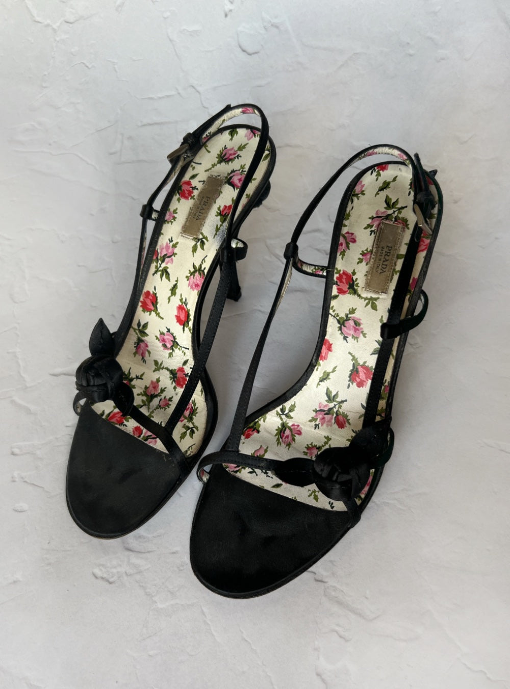 Prada Rosebud heels
