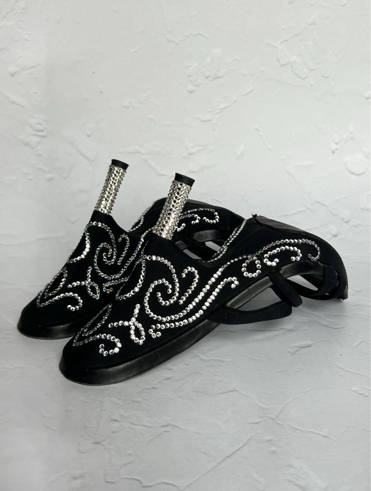 Gianmarco Lorenzi Diamante Suede Heels