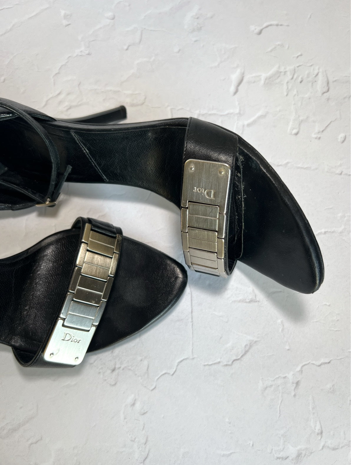 Dior Metal Strap Heels
