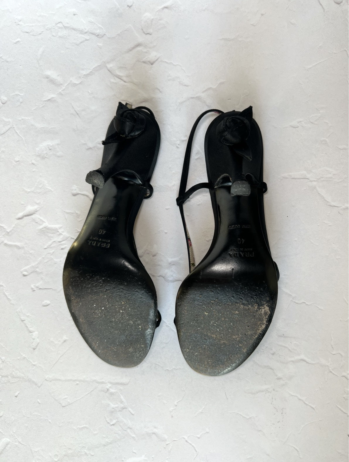 Prada Rosebud heels