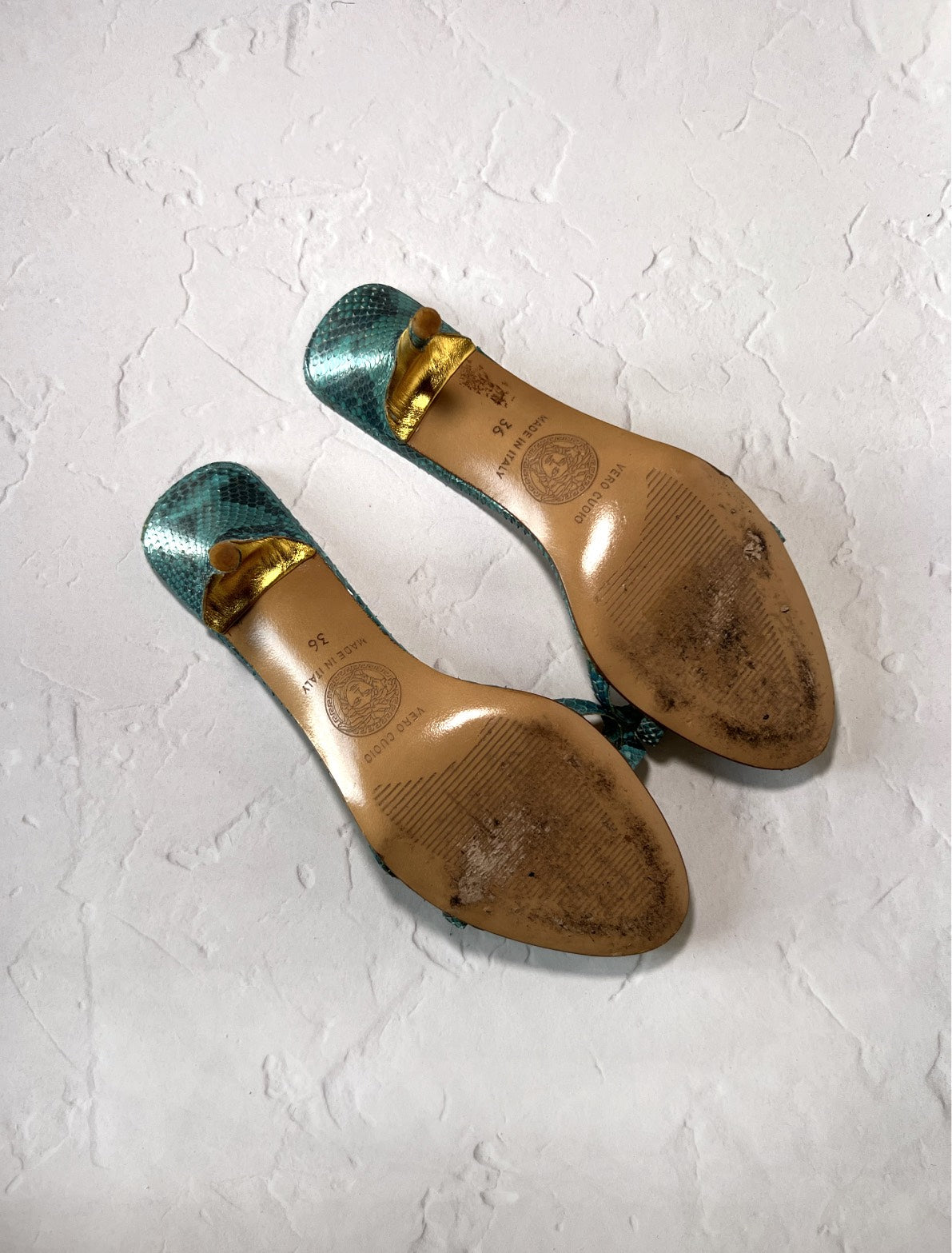 Gianni Versace Python Mules