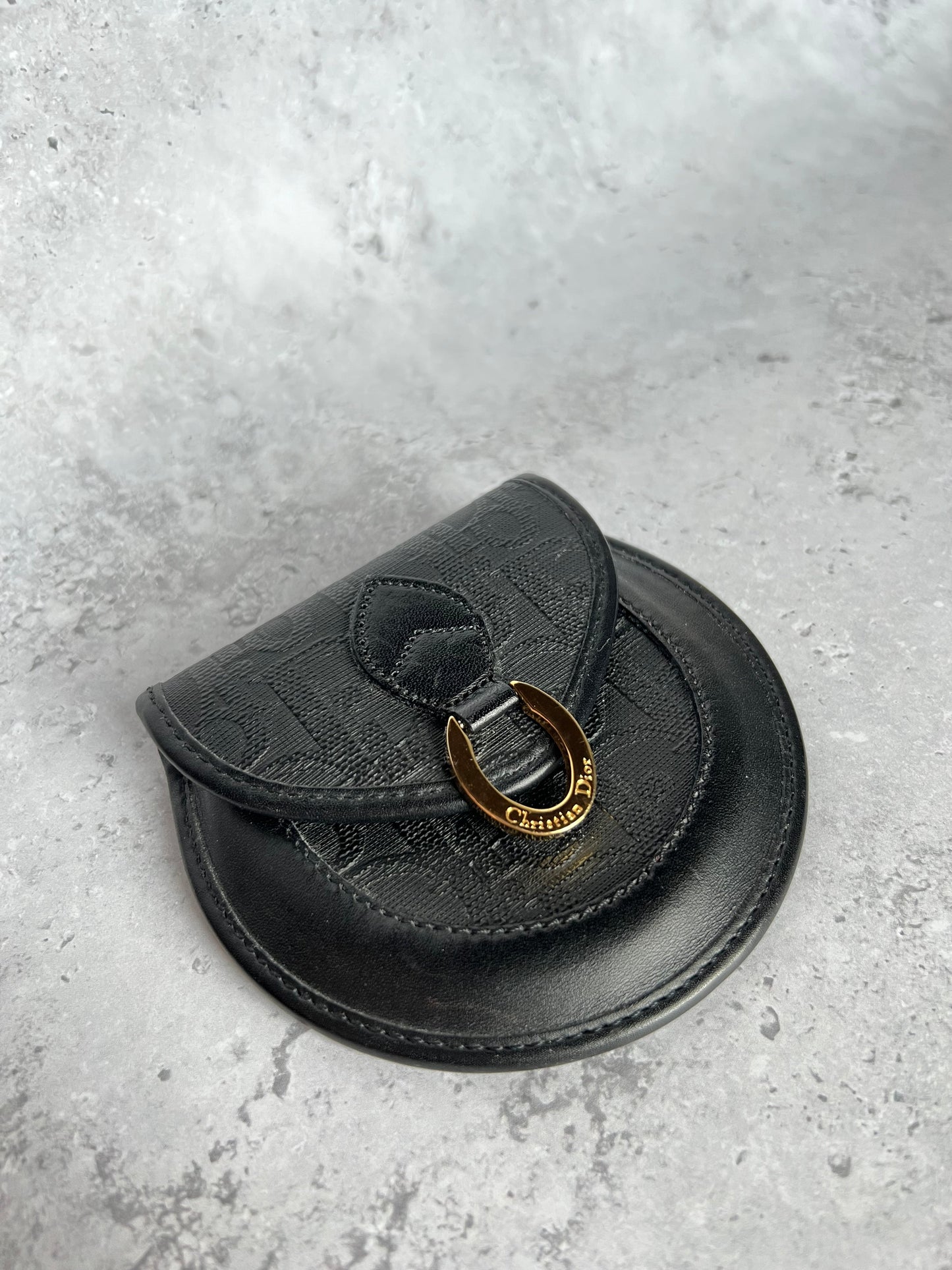 Dior Monogram Leather Coin Purse
