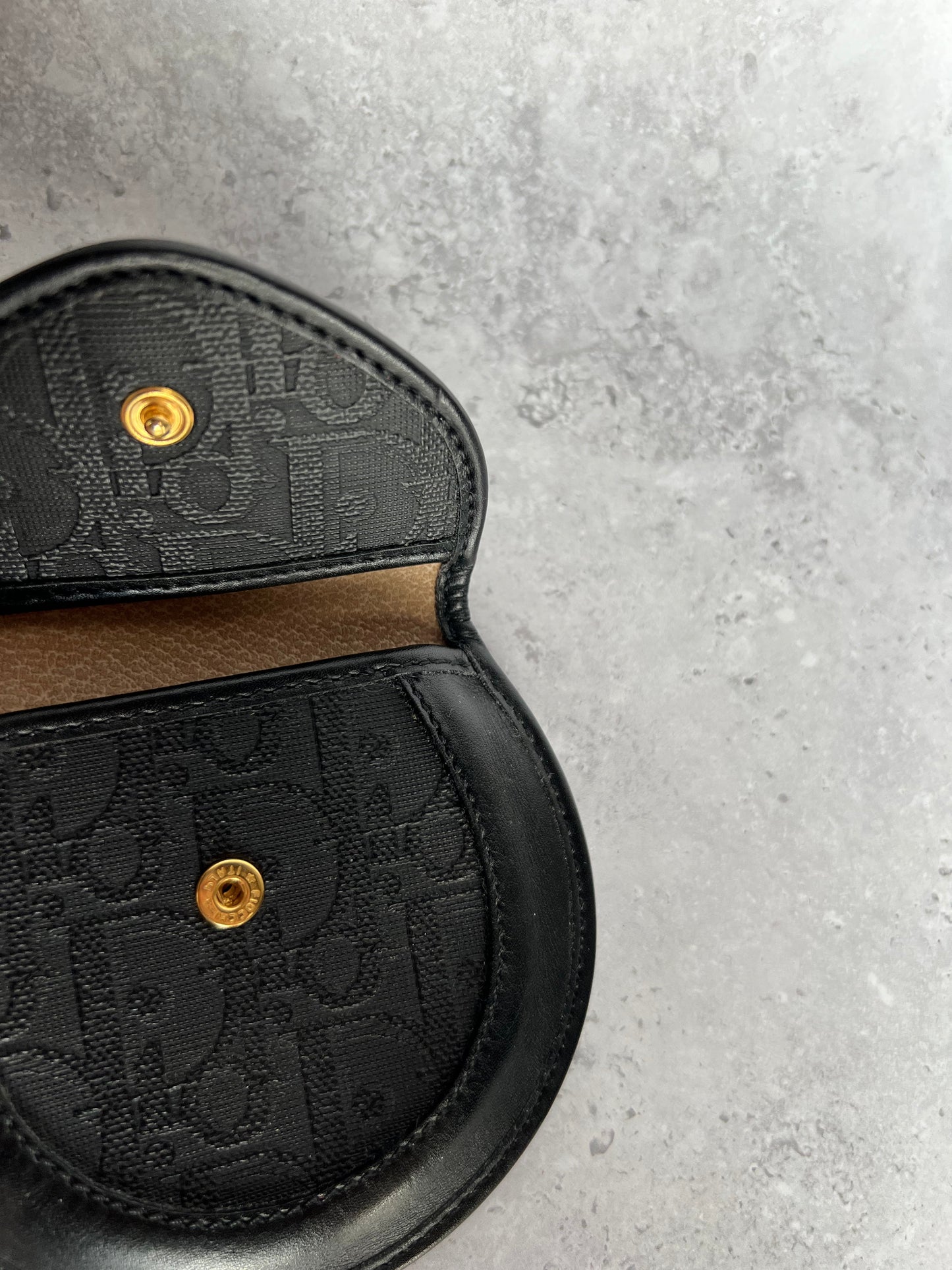 Dior Monogram Leather Coin Purse