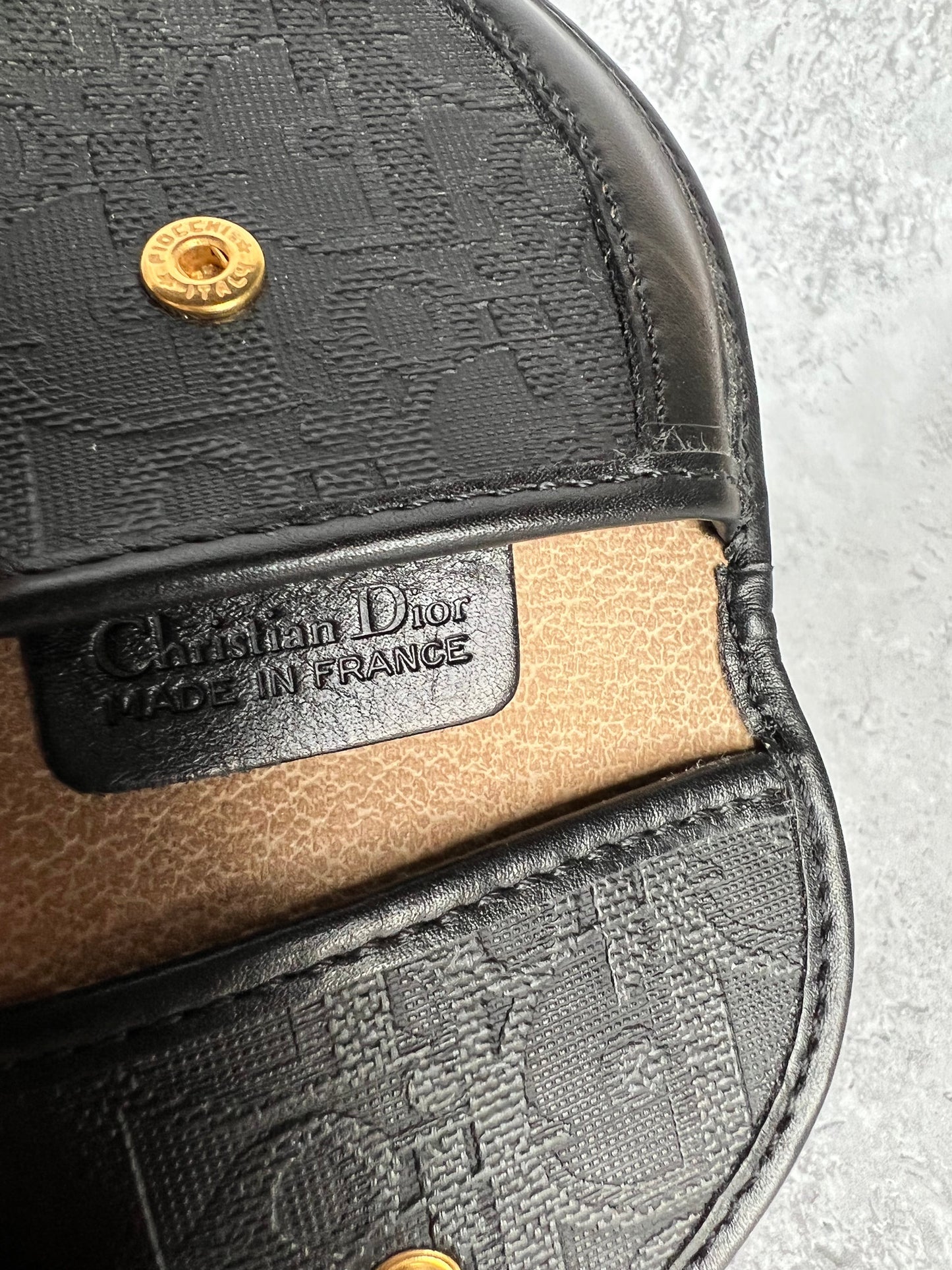 Dior Monogram Leather Coin Purse