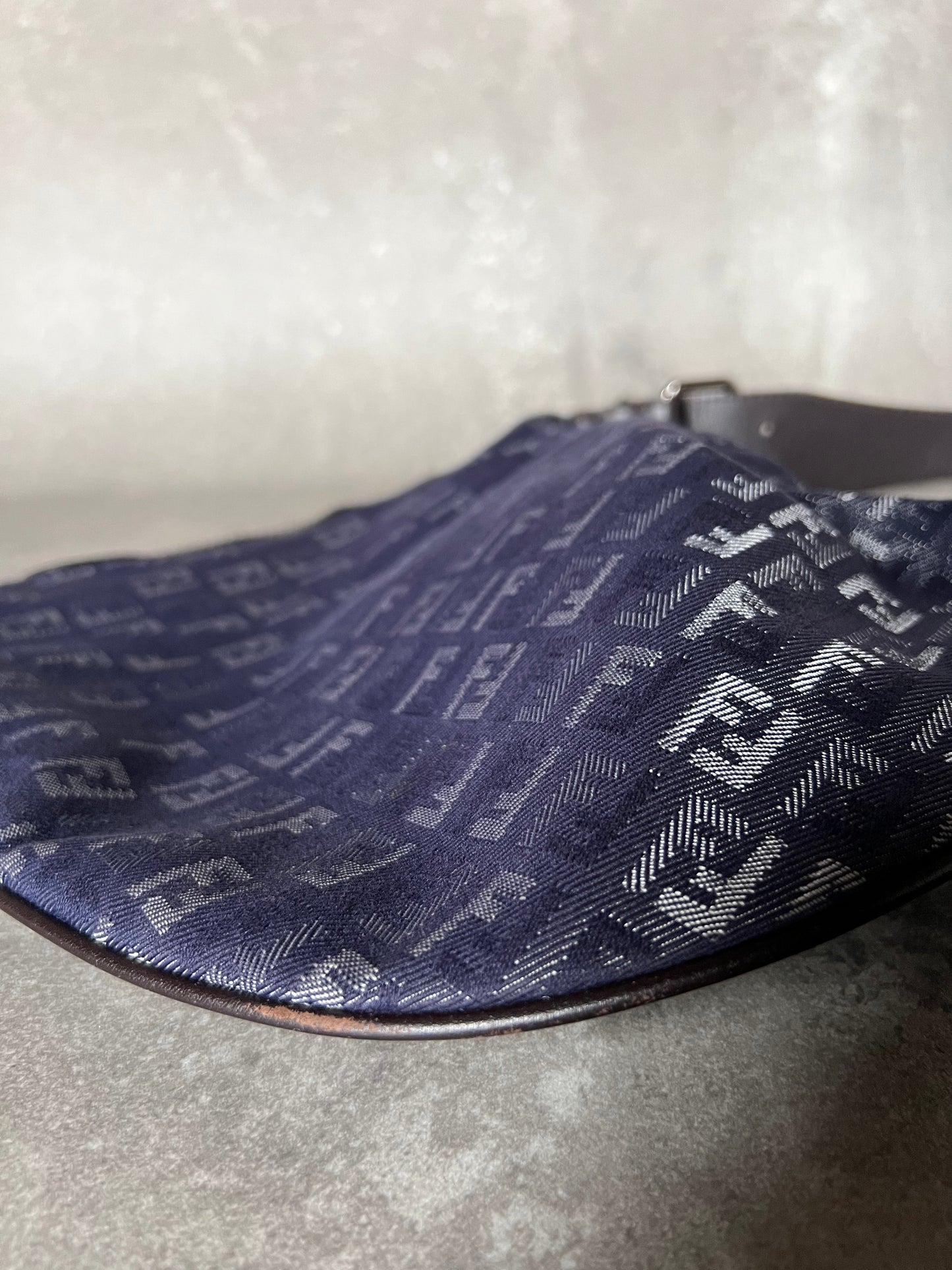 Fendi Zucca Print Denim Bag