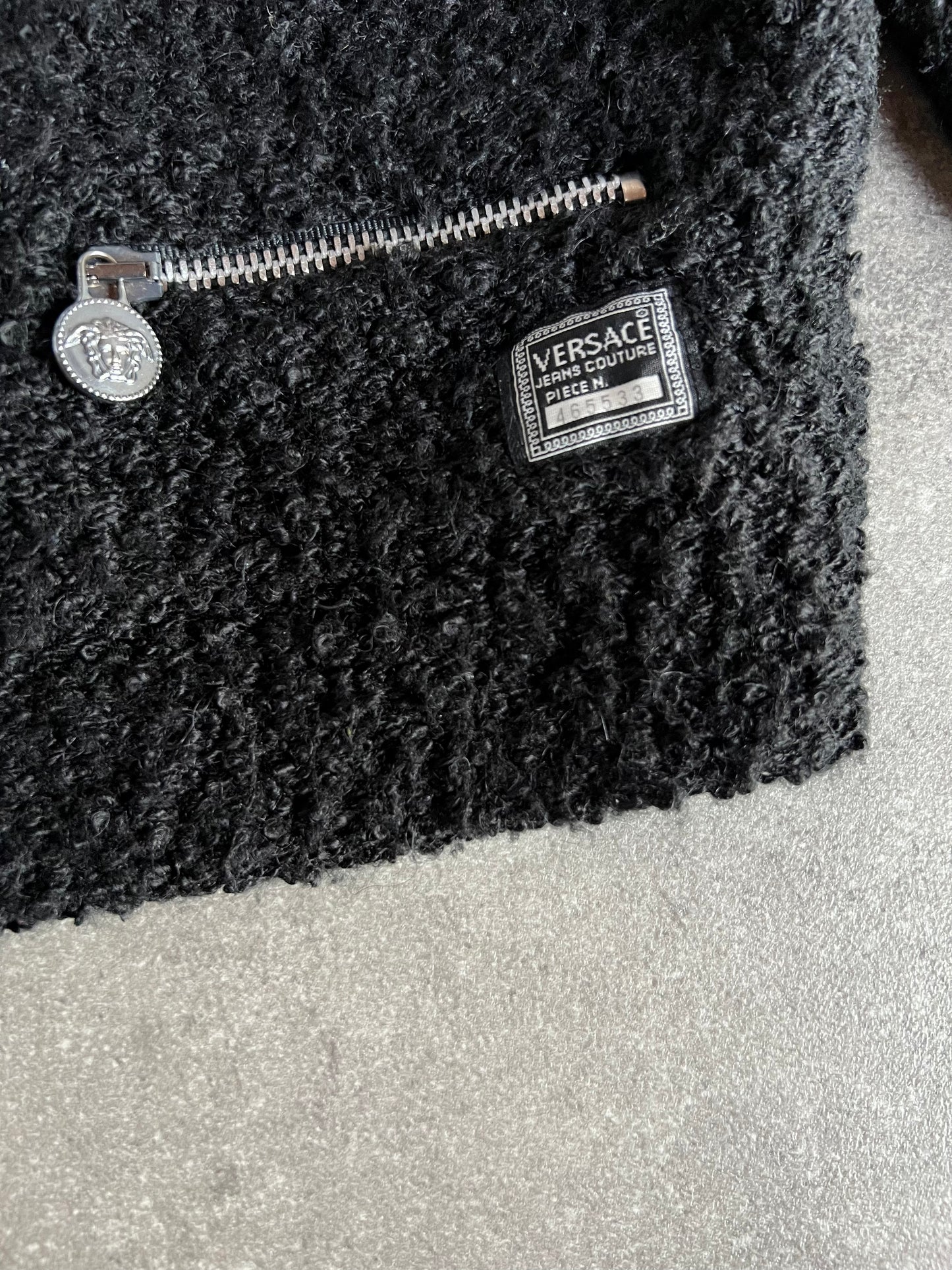 Versace Boucle Cropped Jacket