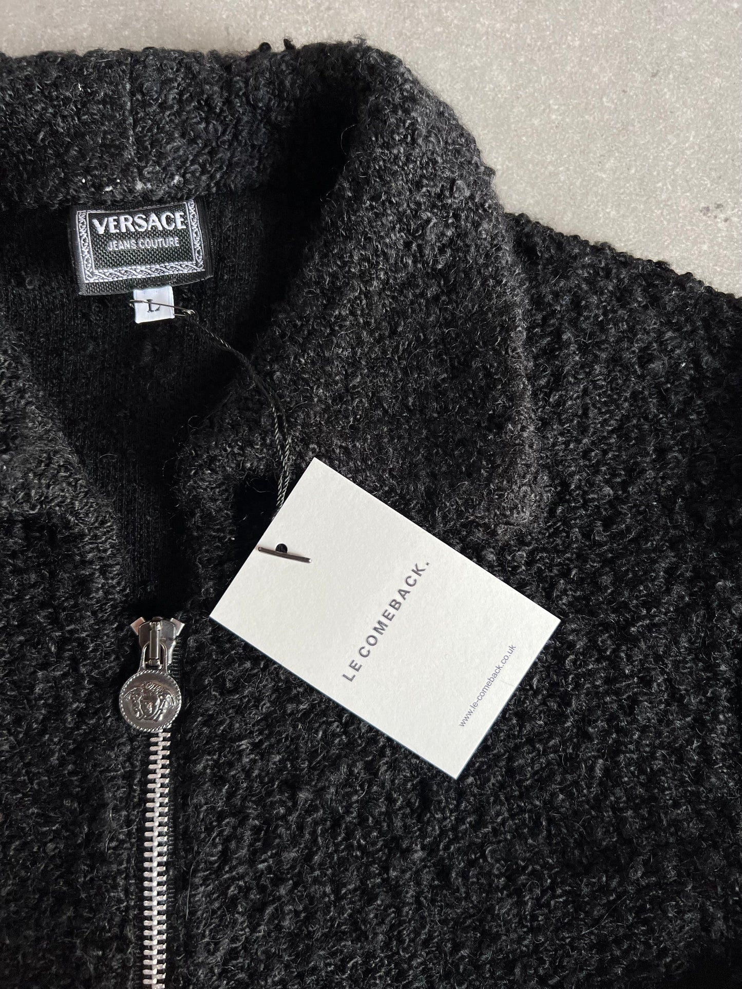 Versace Boucle Cropped Jacket