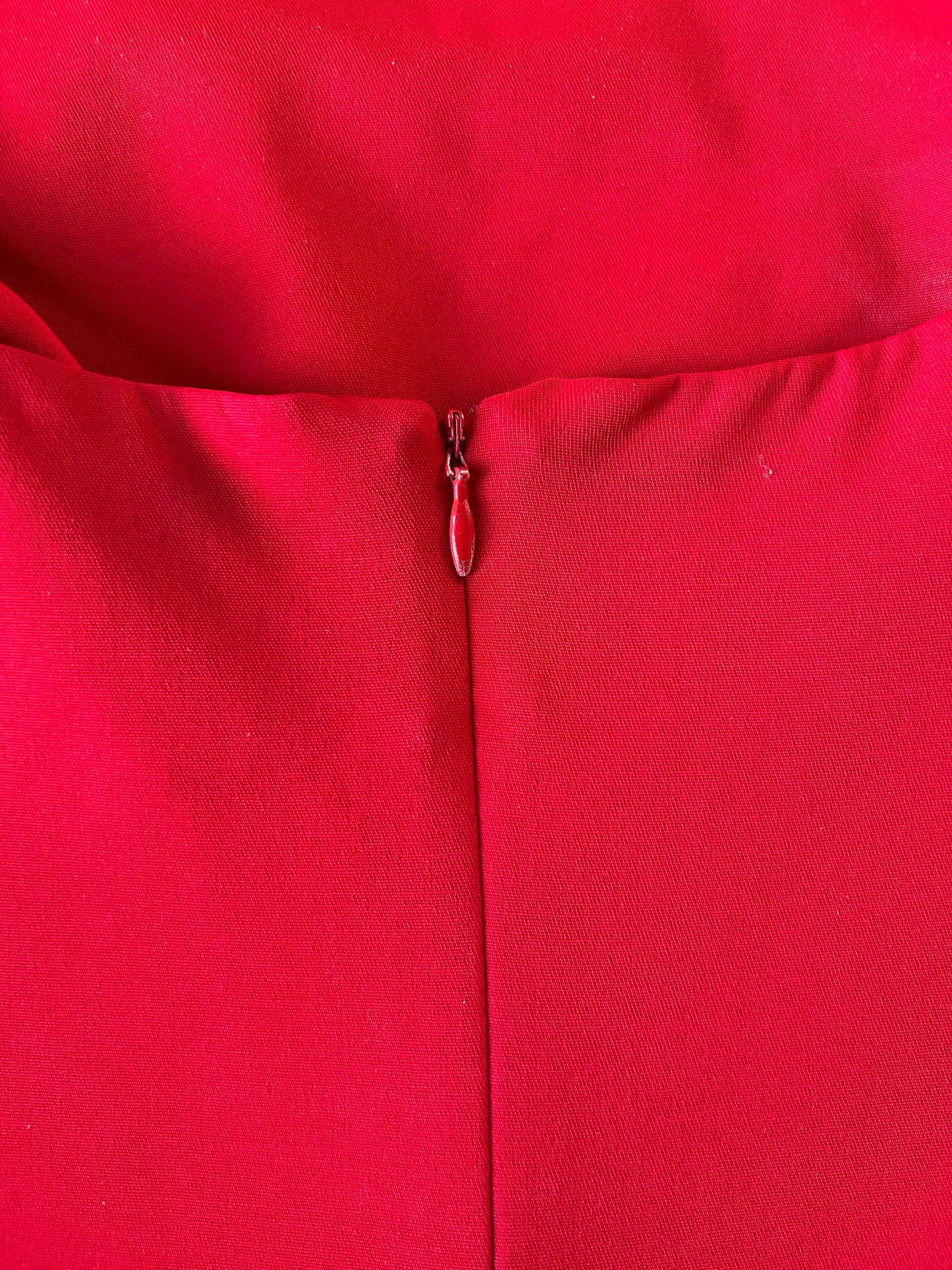 Versace Red Strapless Dress