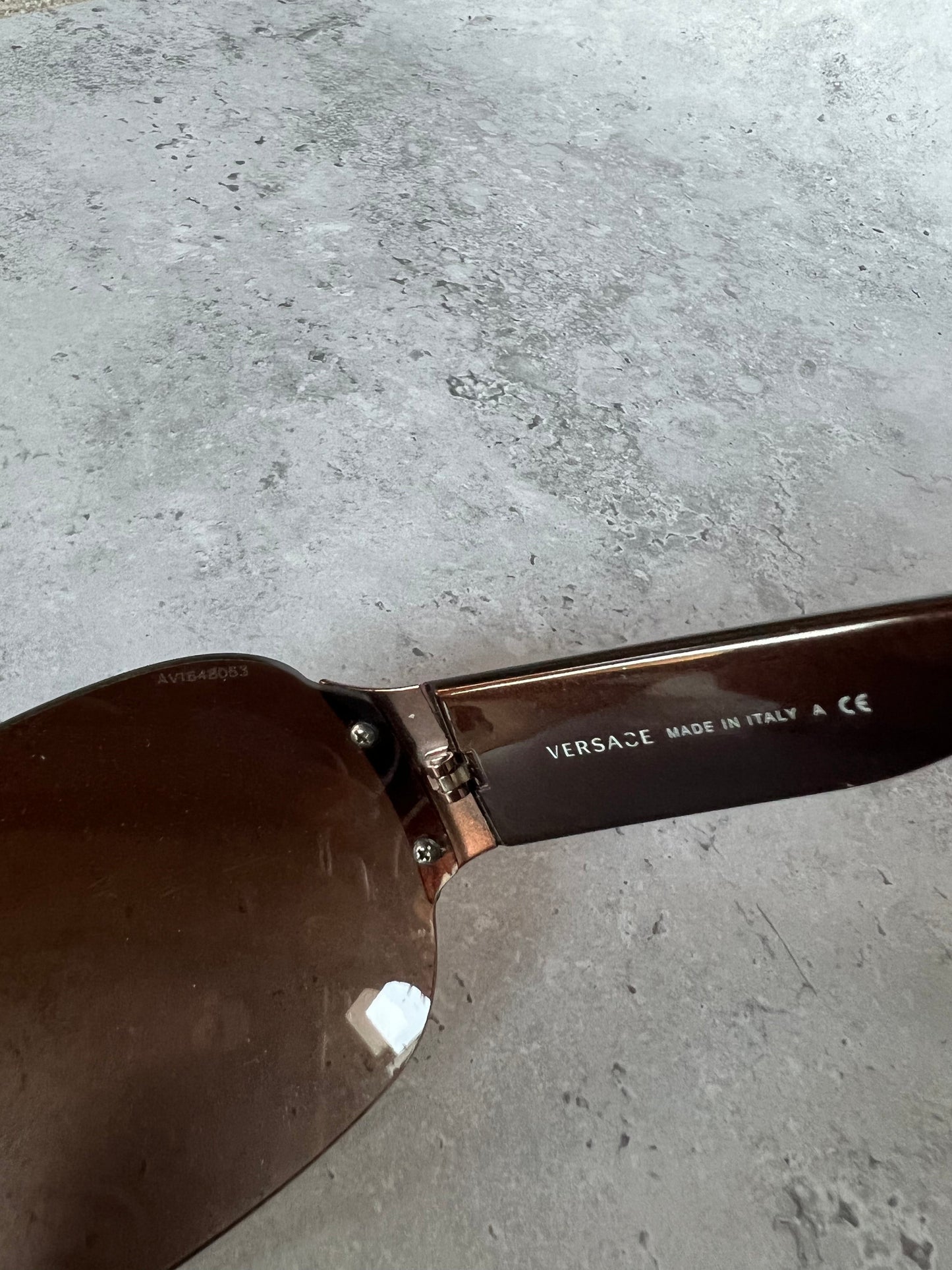 Versace Brown Shield Sunglasses