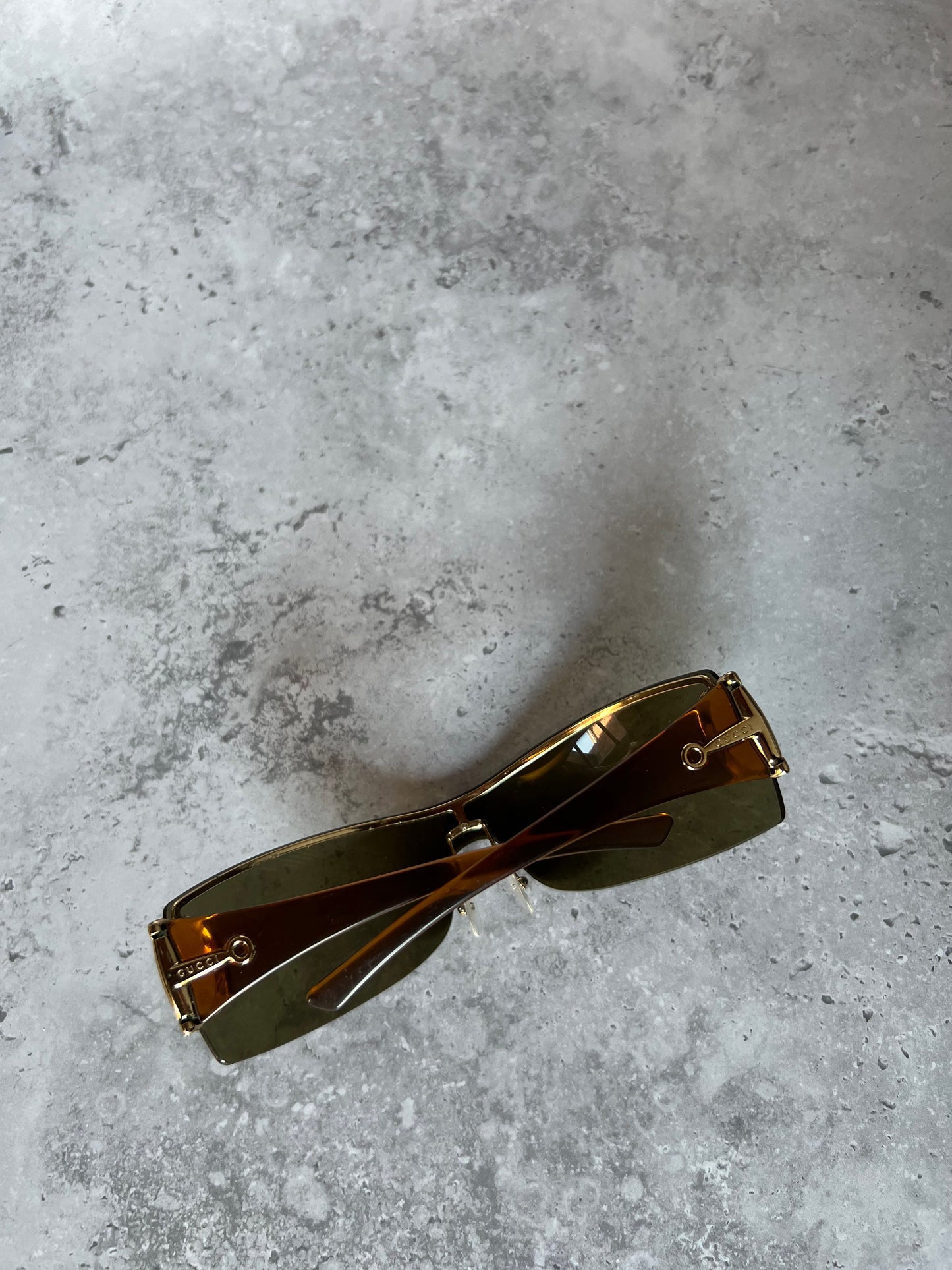 Gucci Brown Horsebit Sunglasses