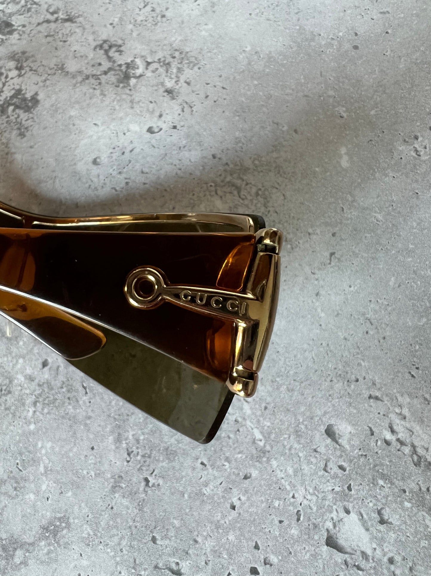 Gucci Brown Horsebit Sunglasses