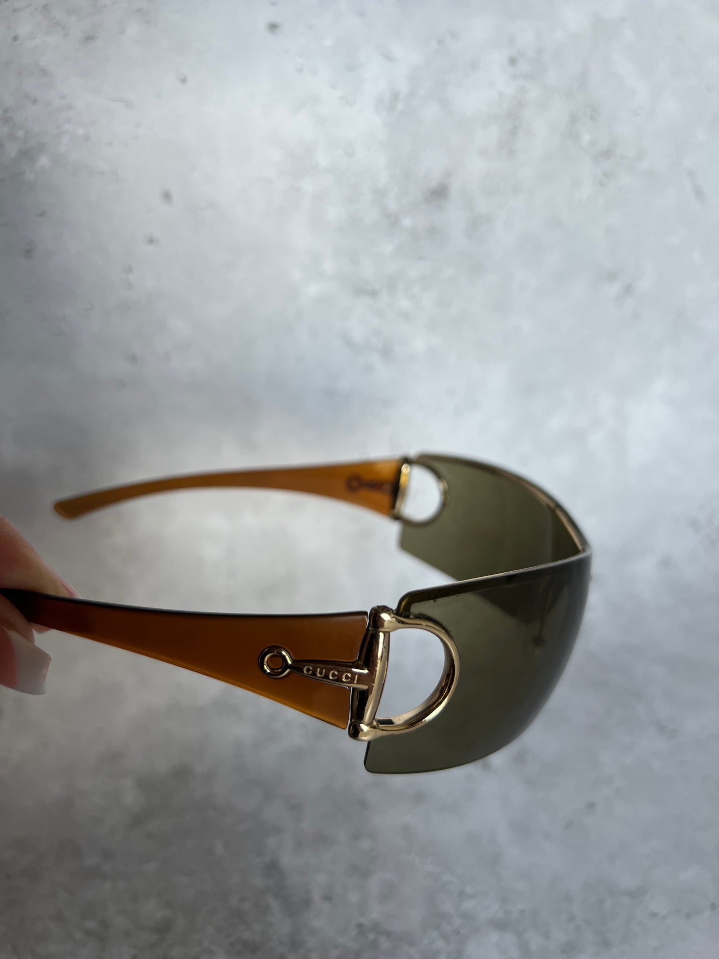 Gucci Brown Horsebit Sunglasses