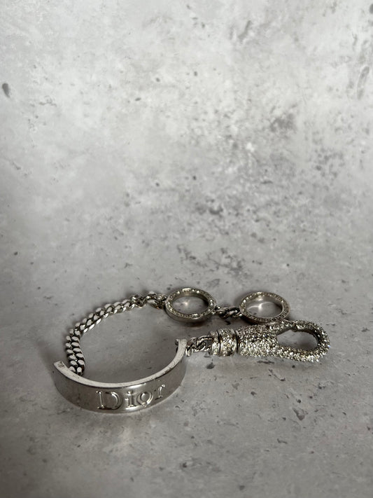 Dior Rhinestone Clasp Bracelet