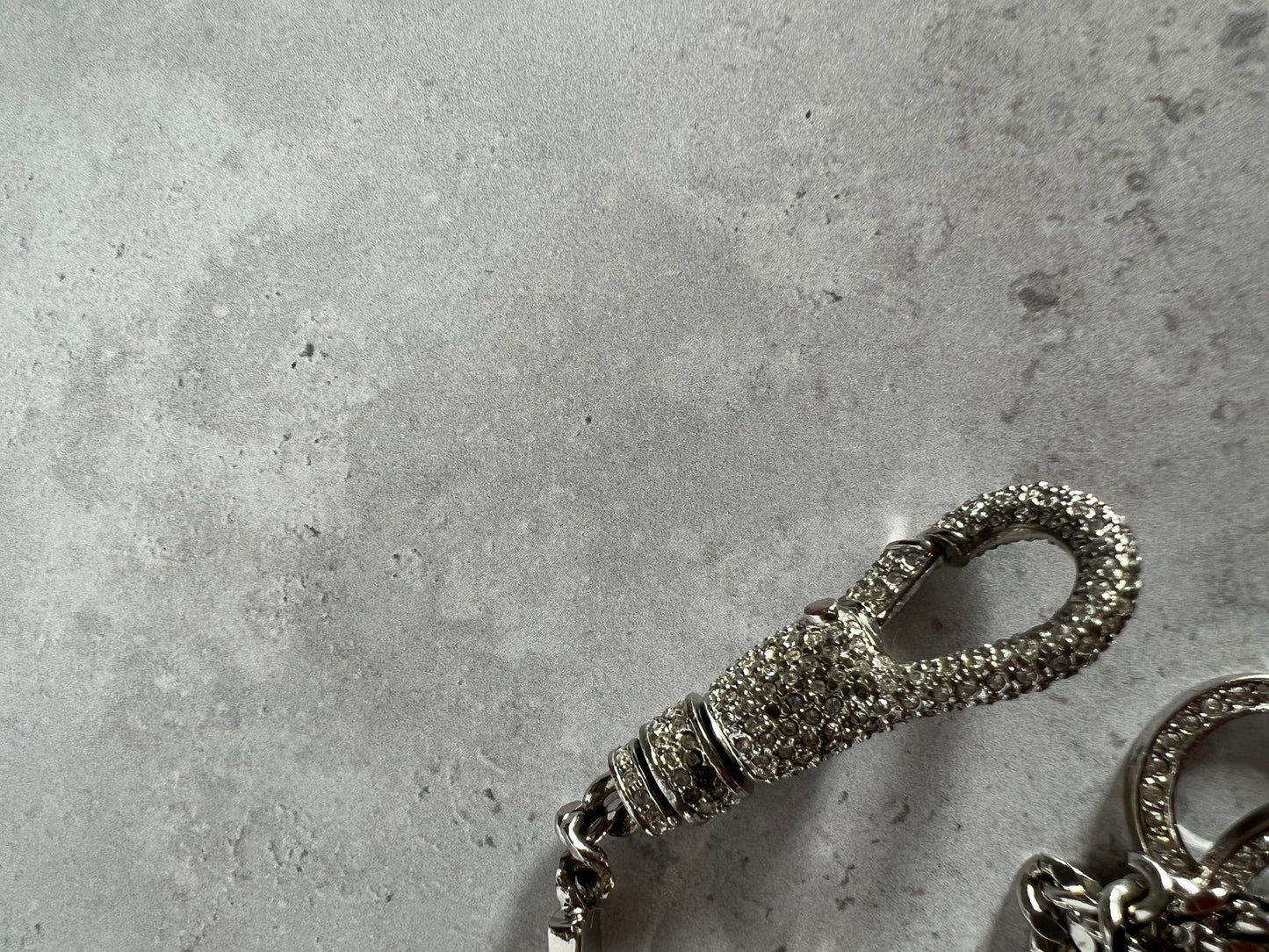 Dior Rhinestone Clasp Bracelet