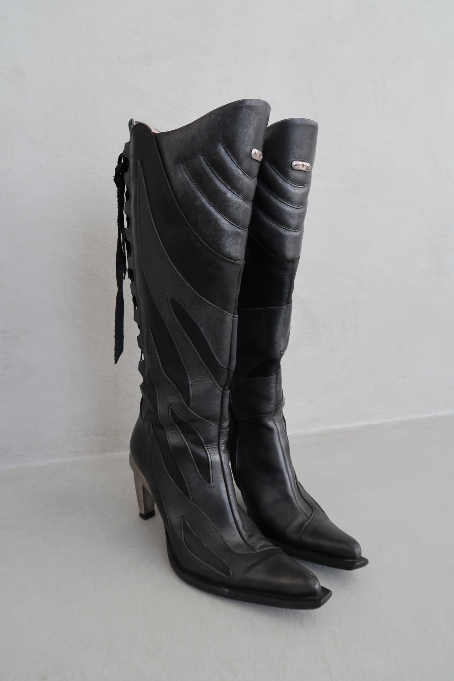 New Rock Lace Up Boots