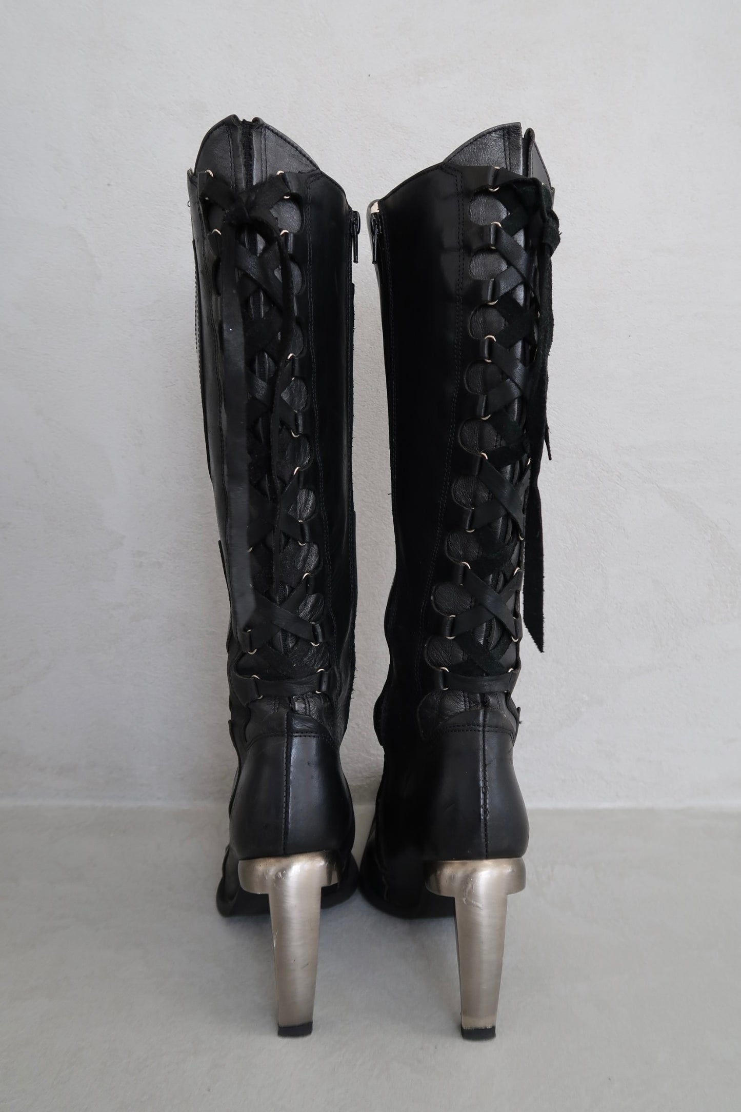 New Rock Lace Up Boots