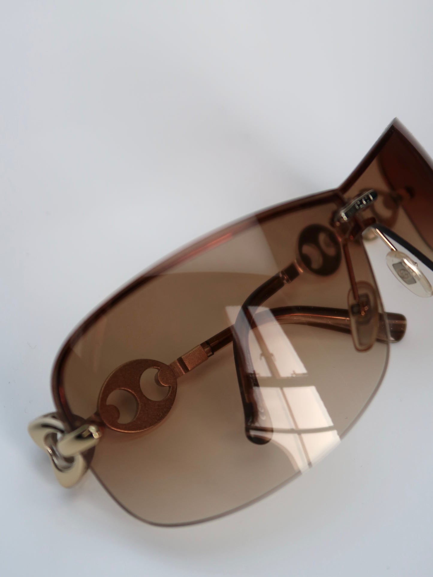 Gucci Gold Chain Sunglasses