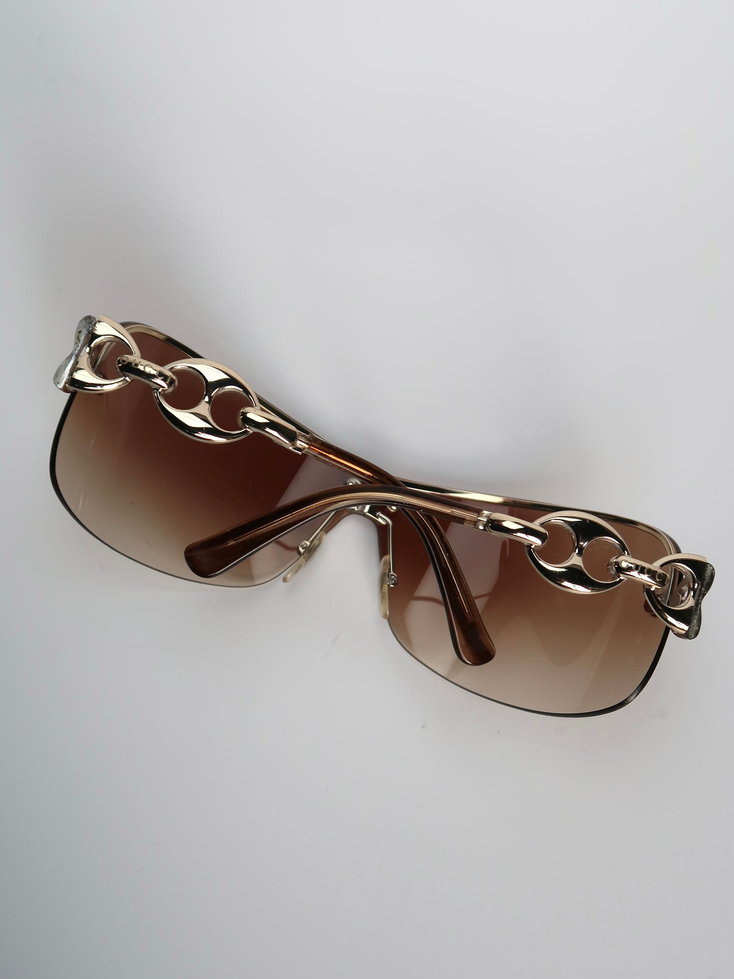 Gucci Gold Chain Sunglasses