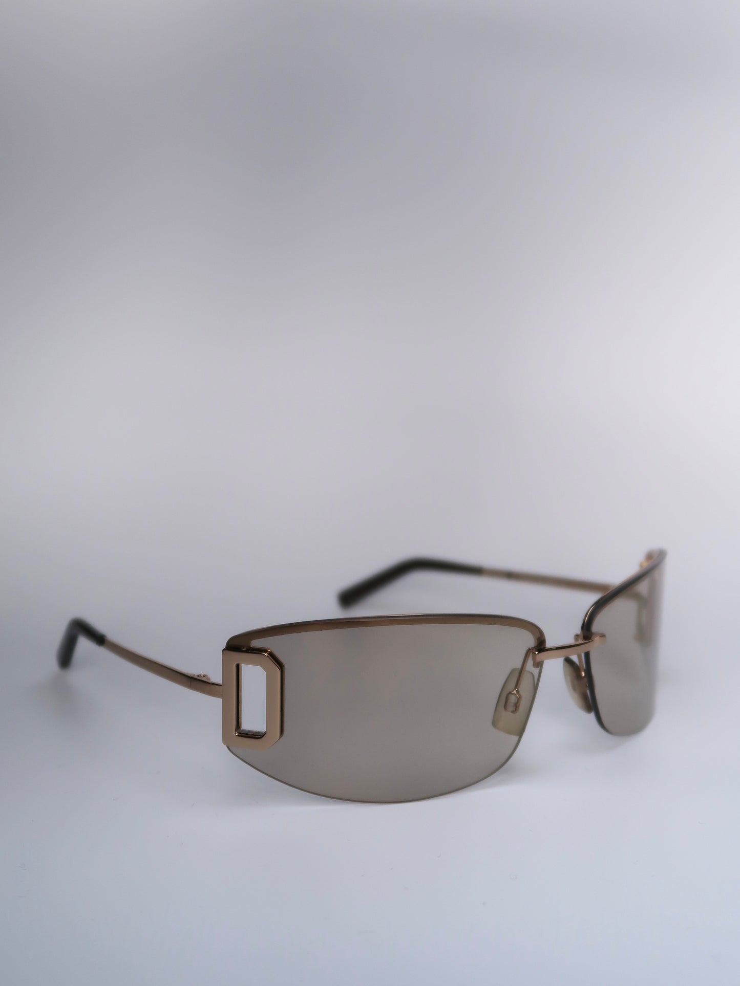 D&G Gold Rimless Sunglasses