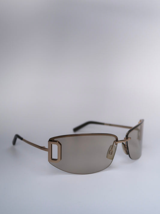 D&G Gold Rimless Sunglasses