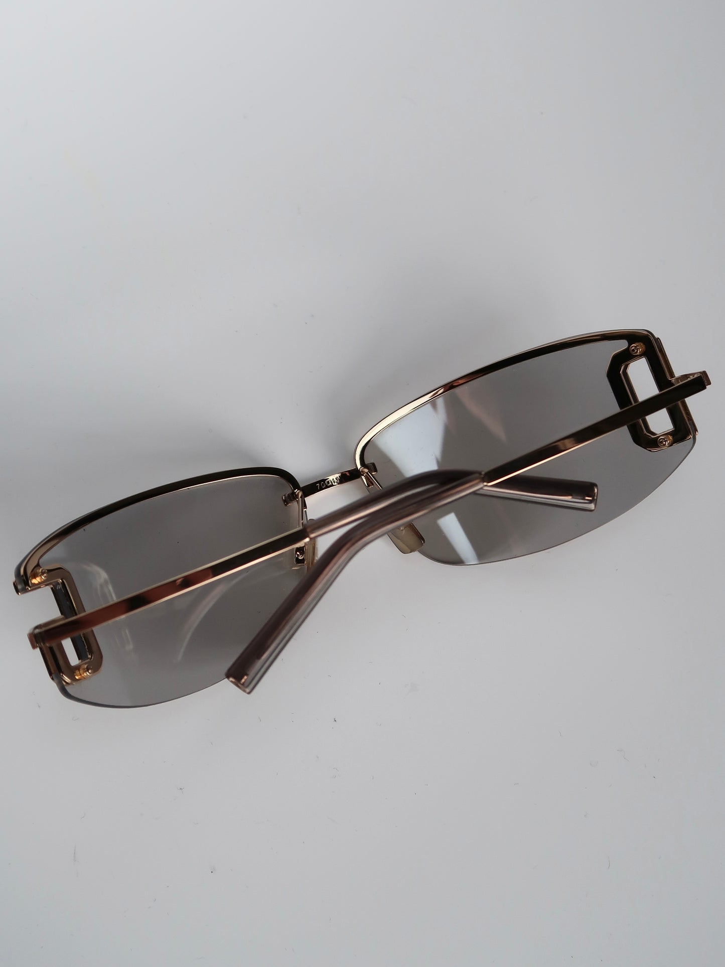 D&G Gold Rimless Sunglasses