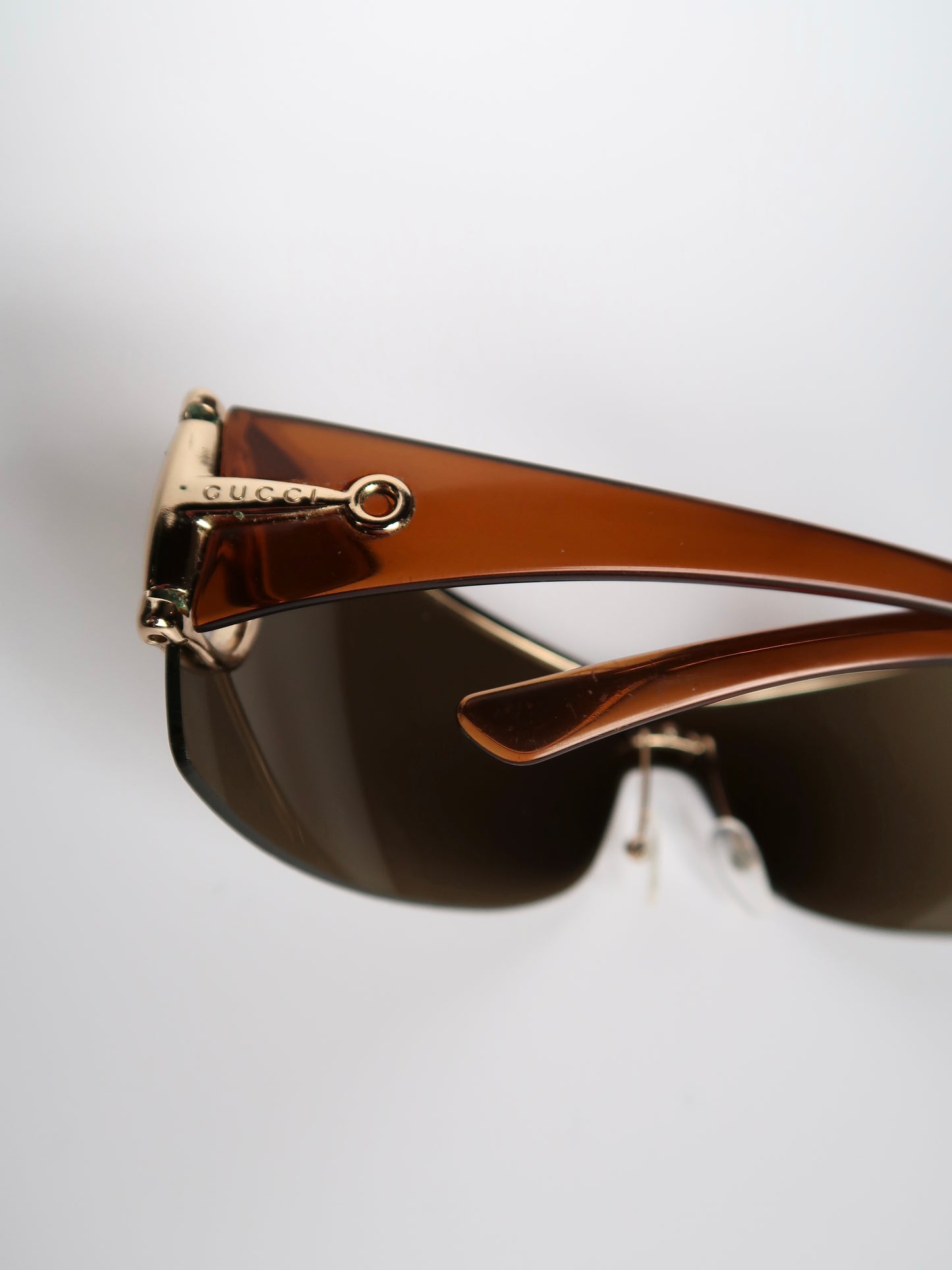 Gucci Brown Horsebit Sunglasses