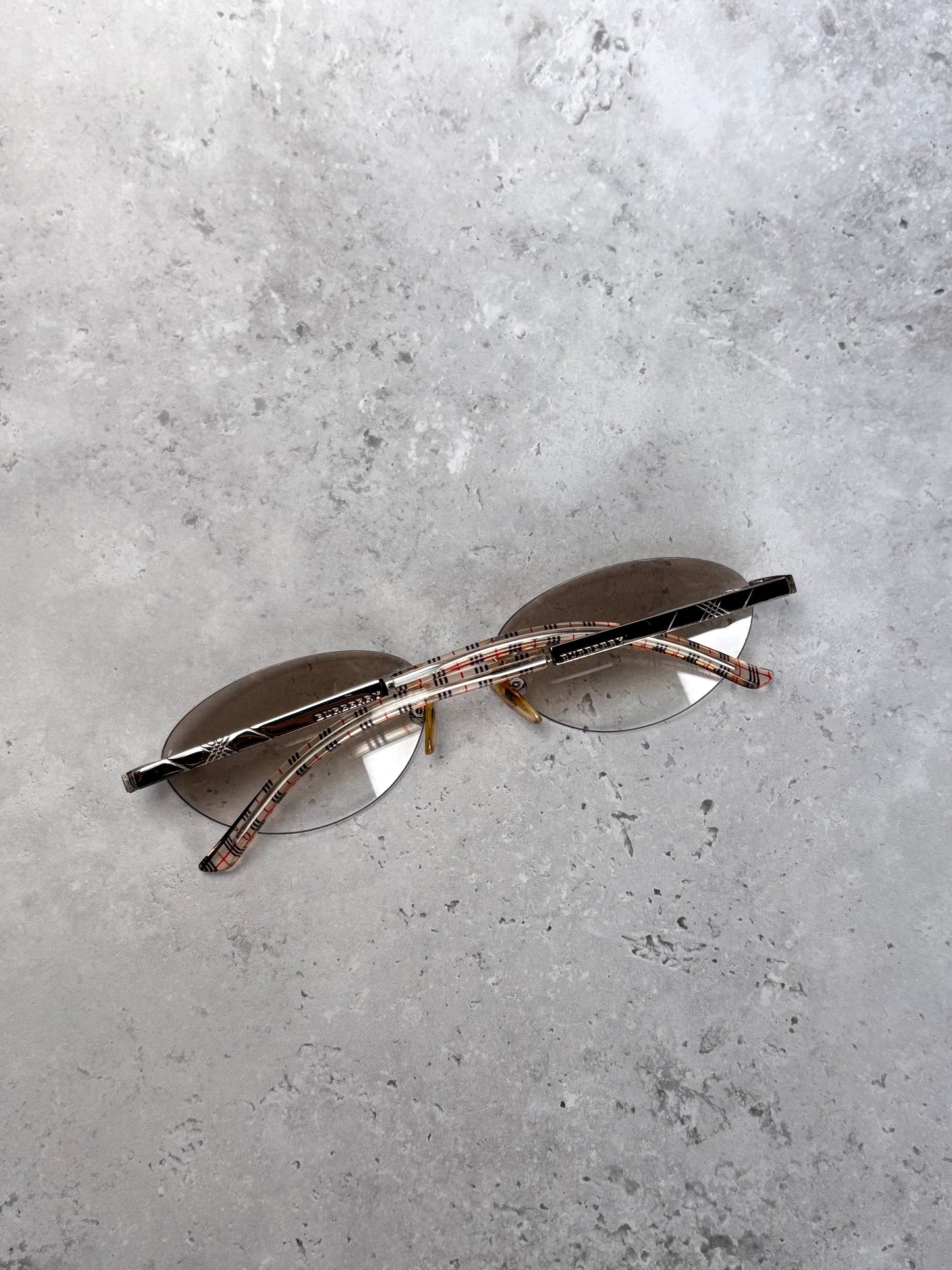 Burberry Clear Rimless Sunglasses