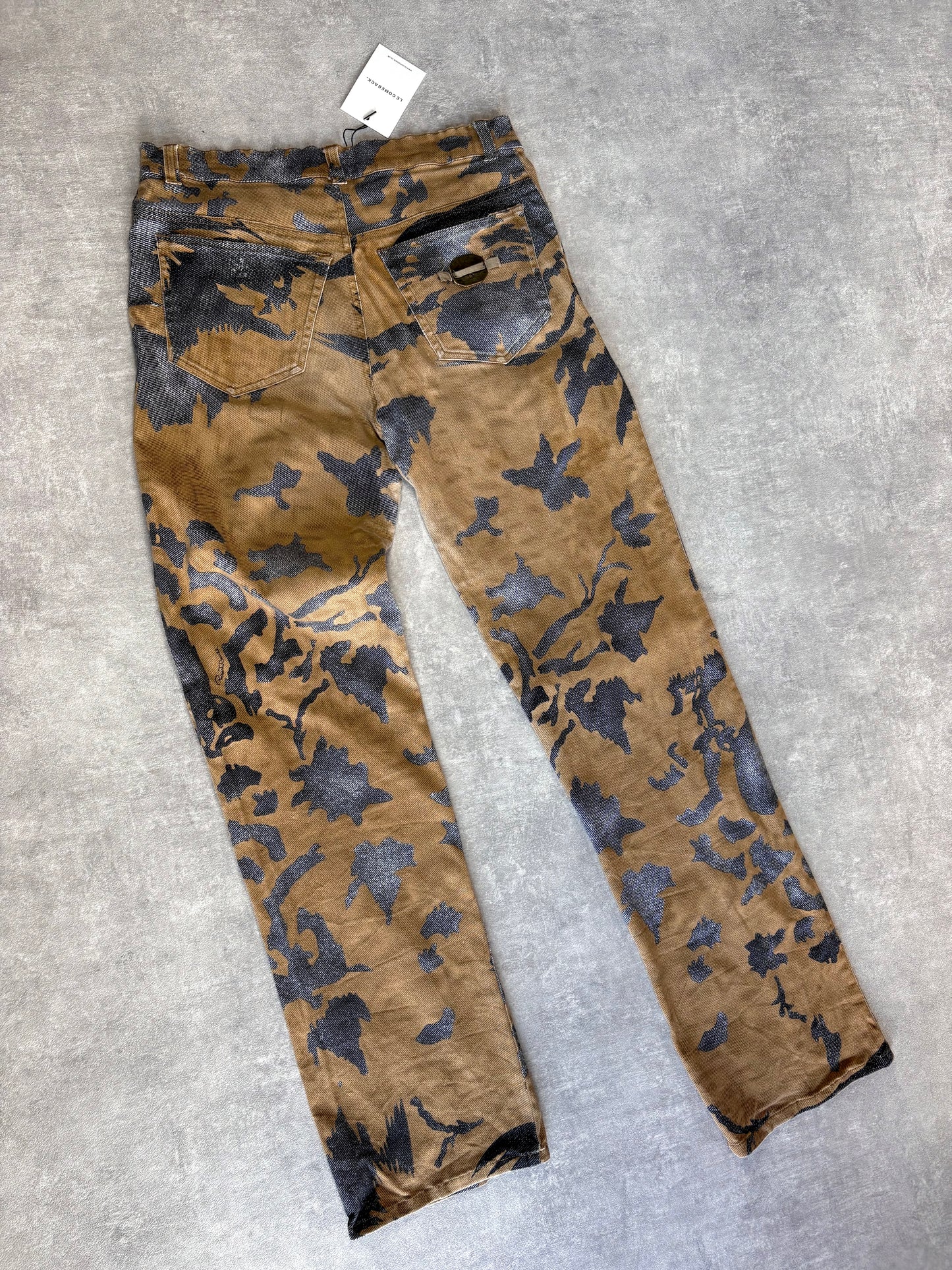 Cavalli Peace Camouflage Jeans