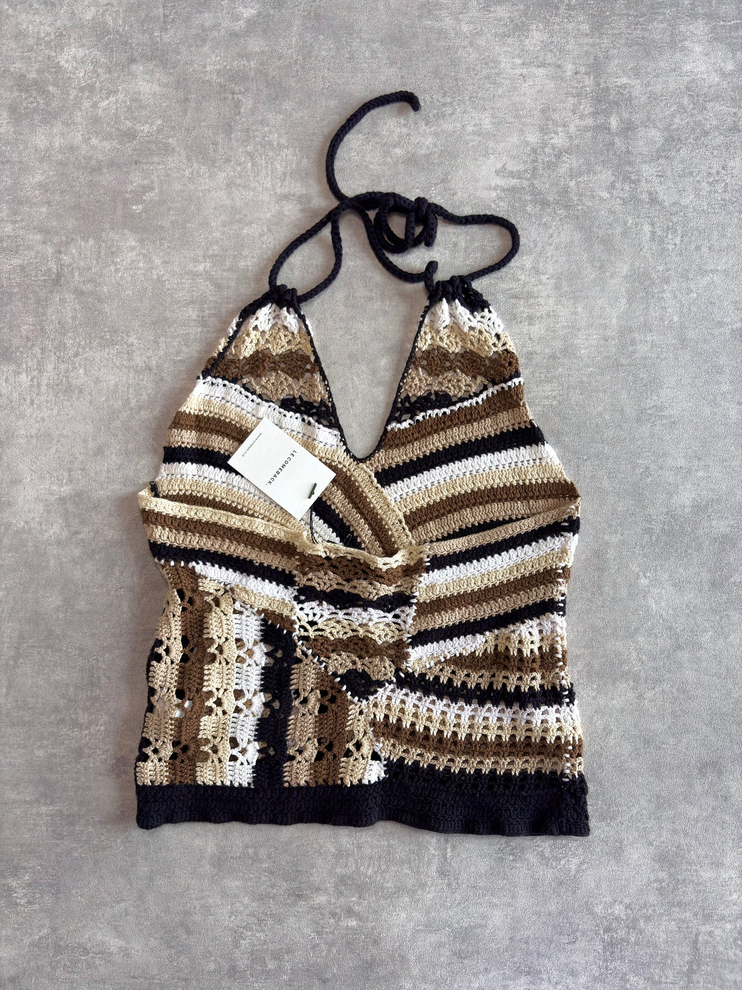 Cavalli Crochet Halter Neck