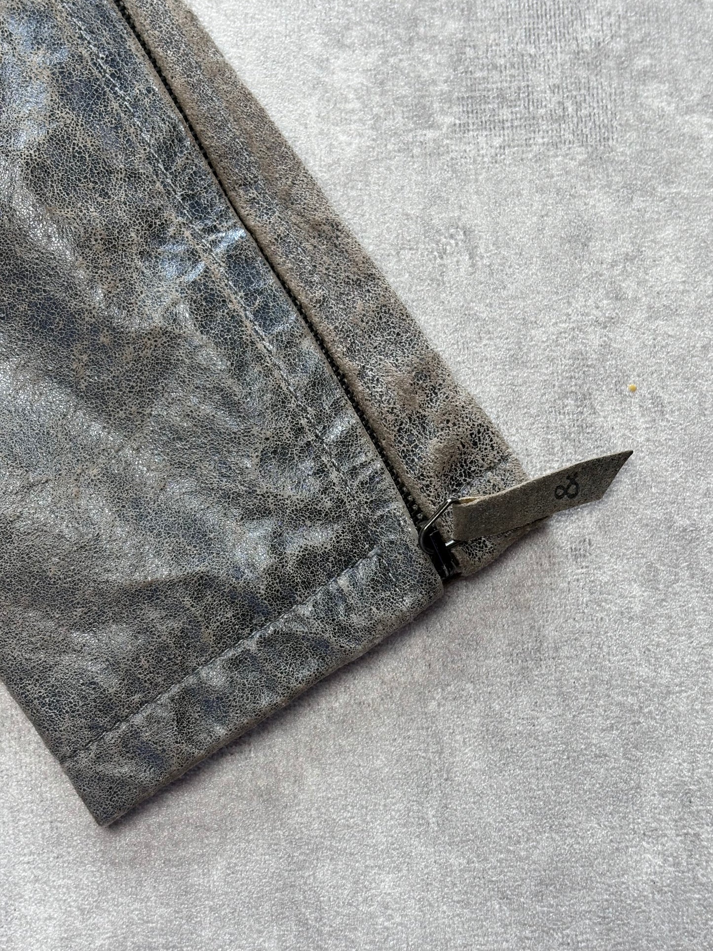 D&G Distressed Leather Biker Jacket