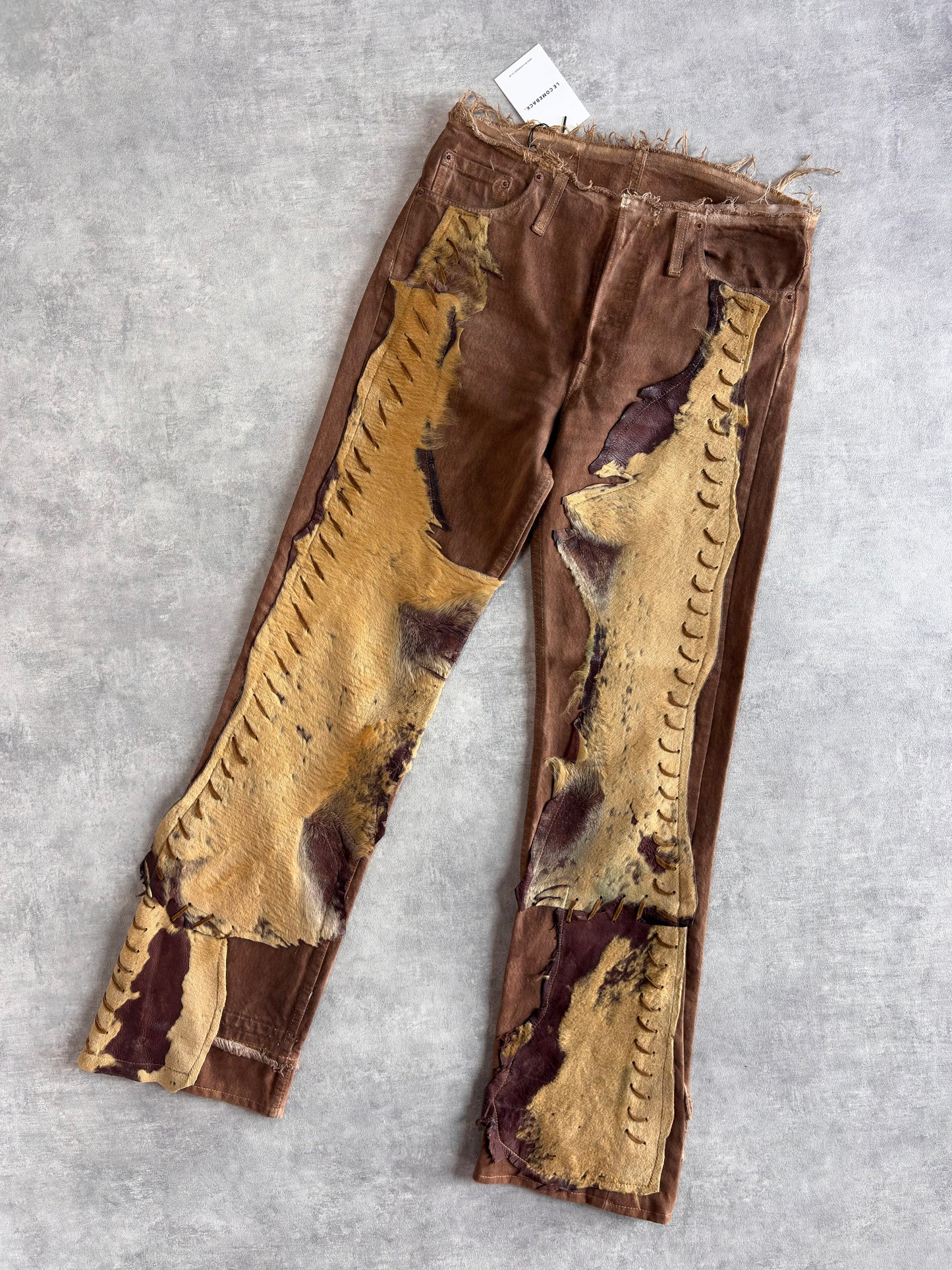 Levis Brown Ponyskin Jeans
