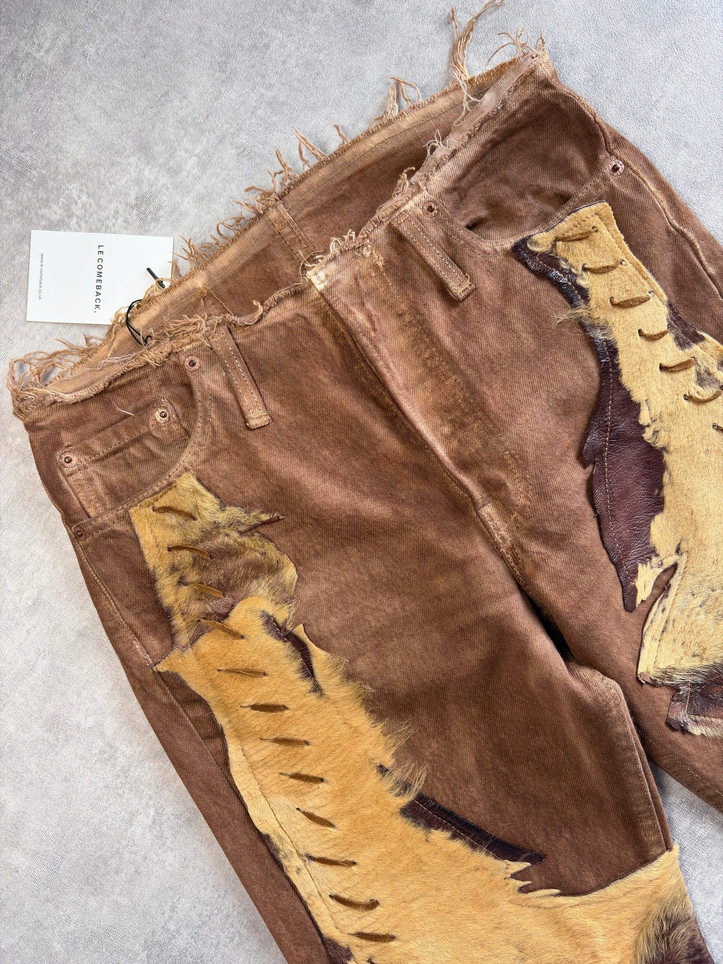 Levis Brown Ponyskin Jeans