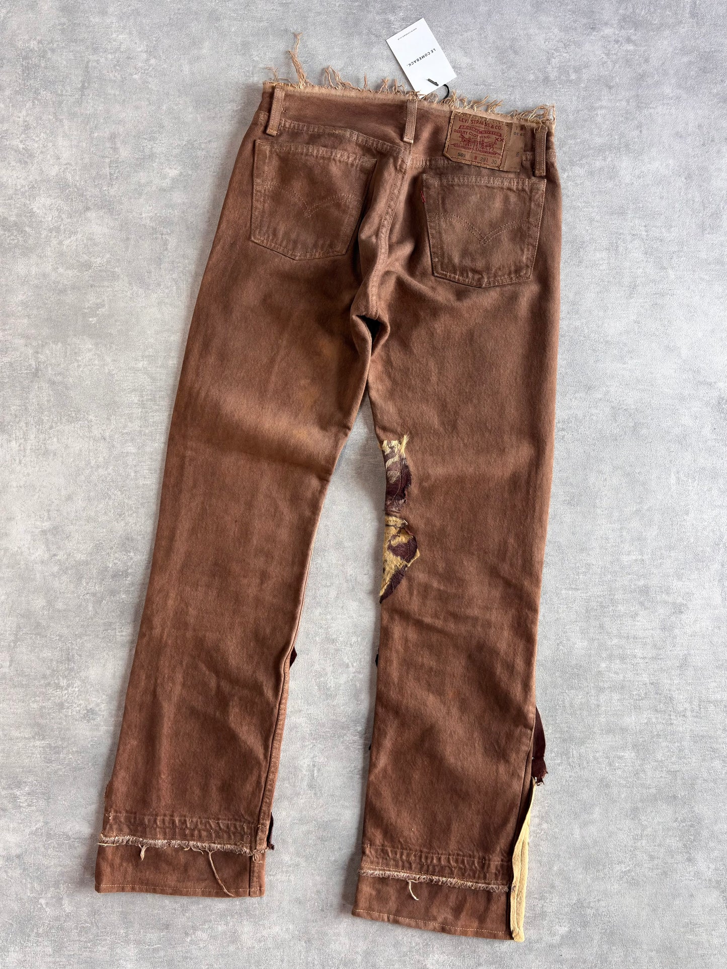 Levis Brown Ponyskin Jeans