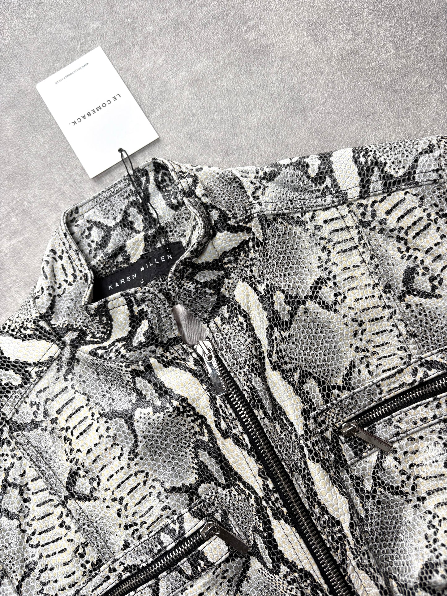 Python Style Leather Jacket