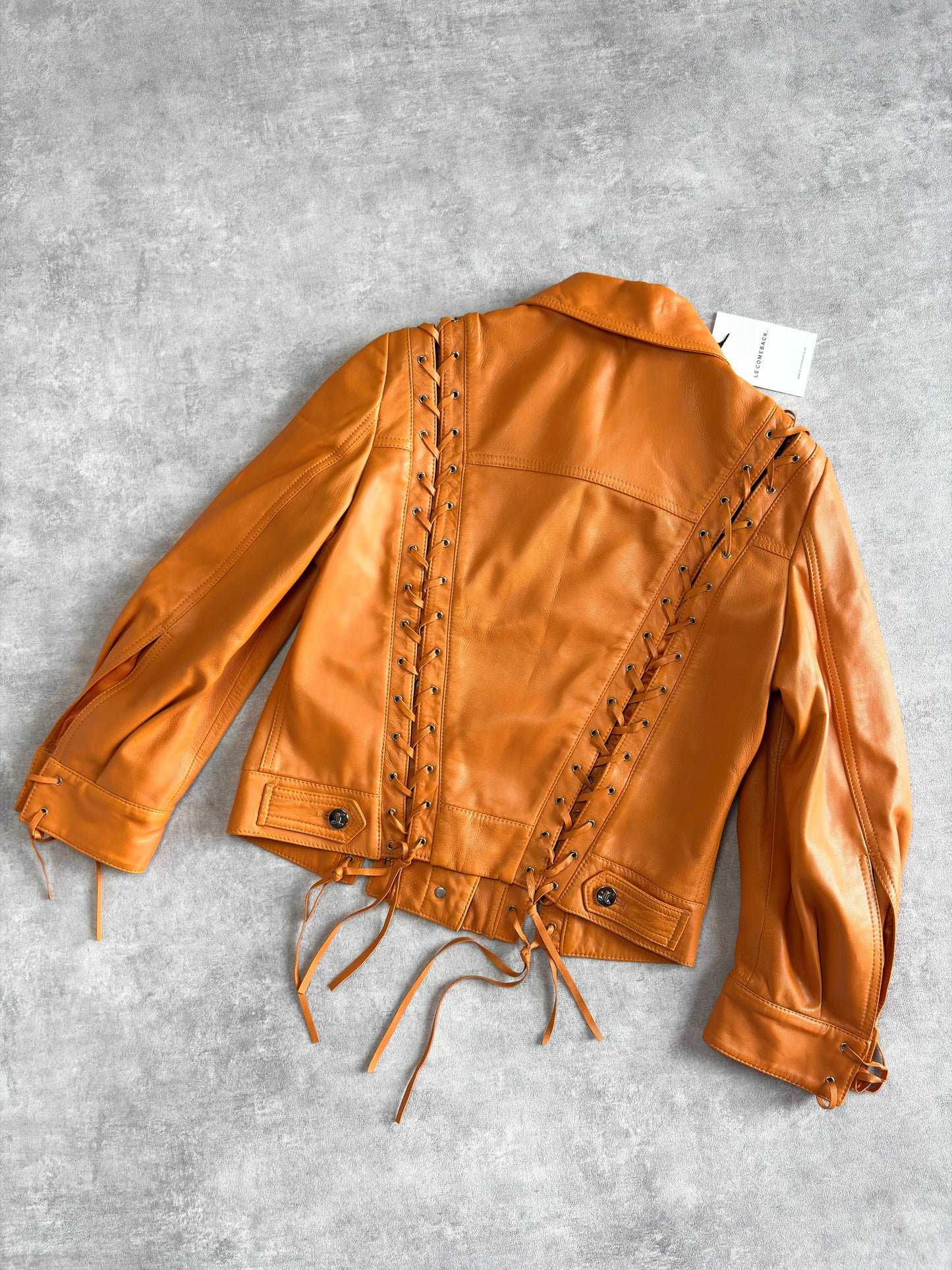 Cavalli Corset Leather Jacket
