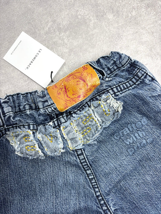 Evisu Kids Distressed Logo Jeans