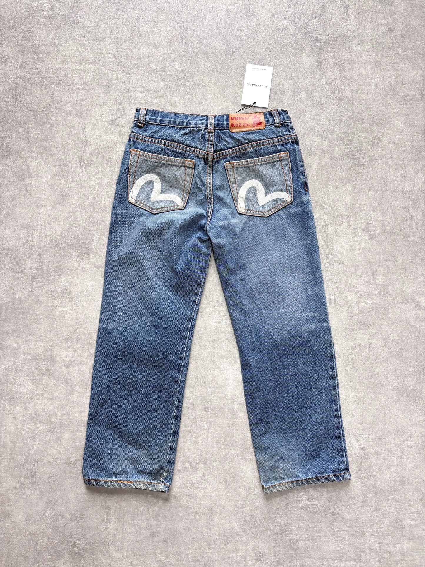 Evisu Kizzu White Logo Jeans