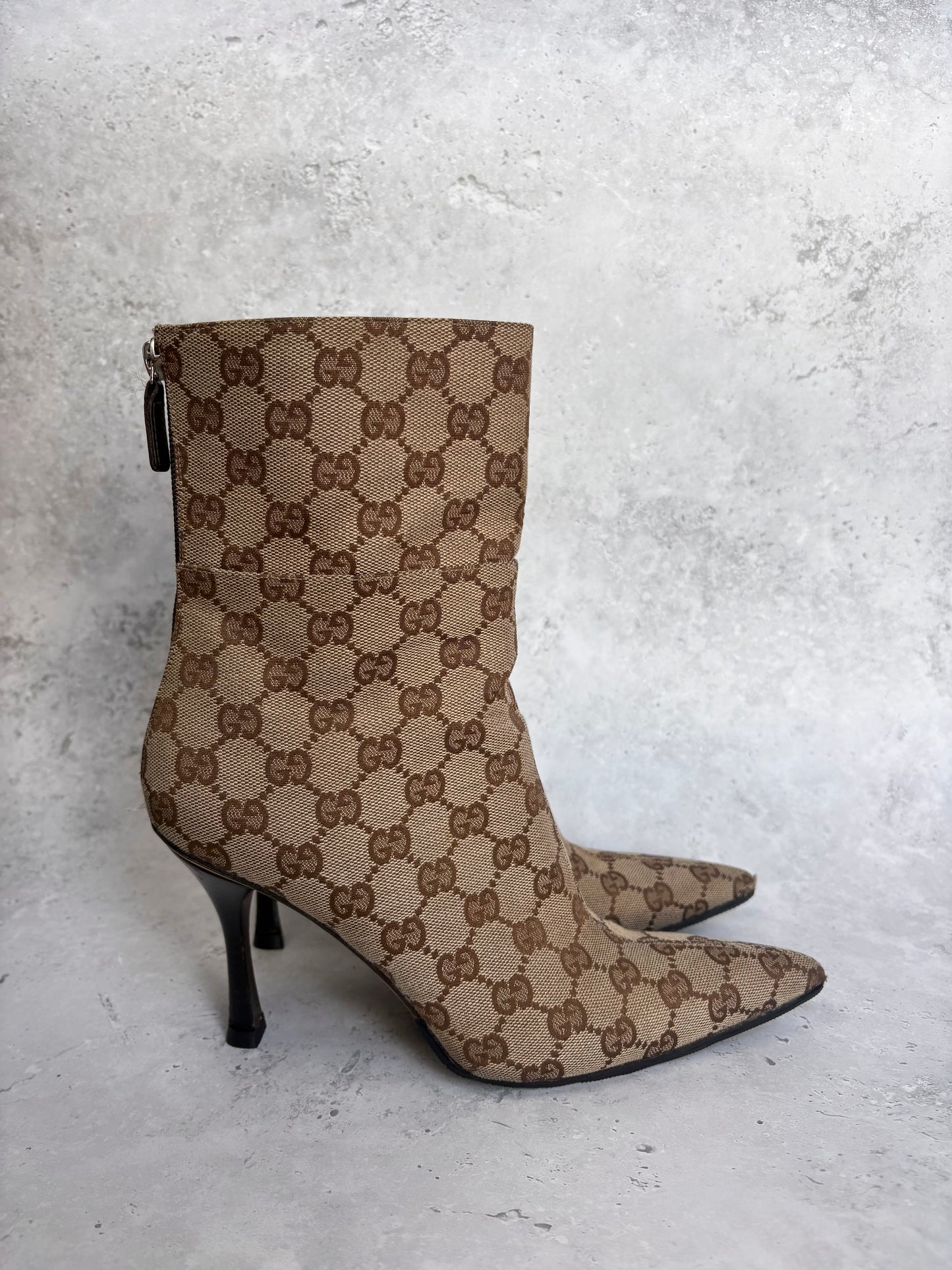 Gucci Monogram Boots