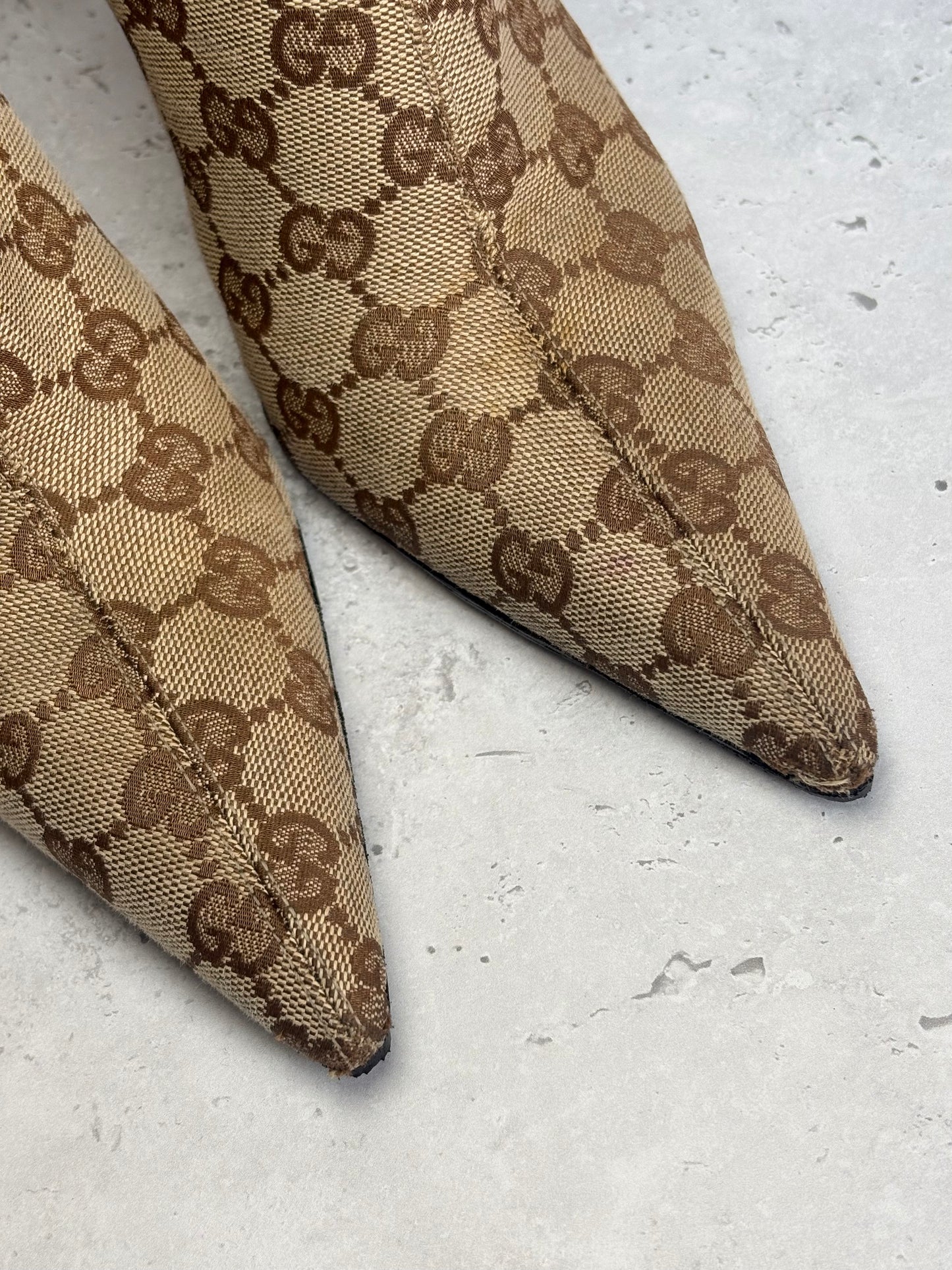 Gucci Monogram Boots