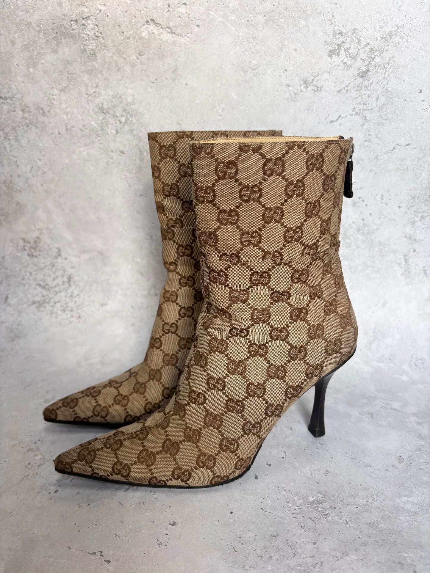 Gucci Monogram Boots