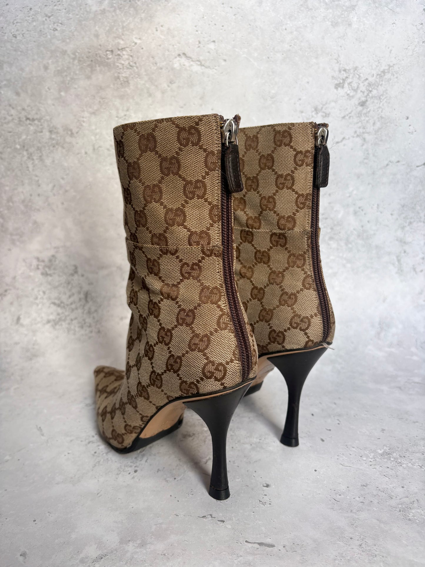 Gucci Monogram Boots