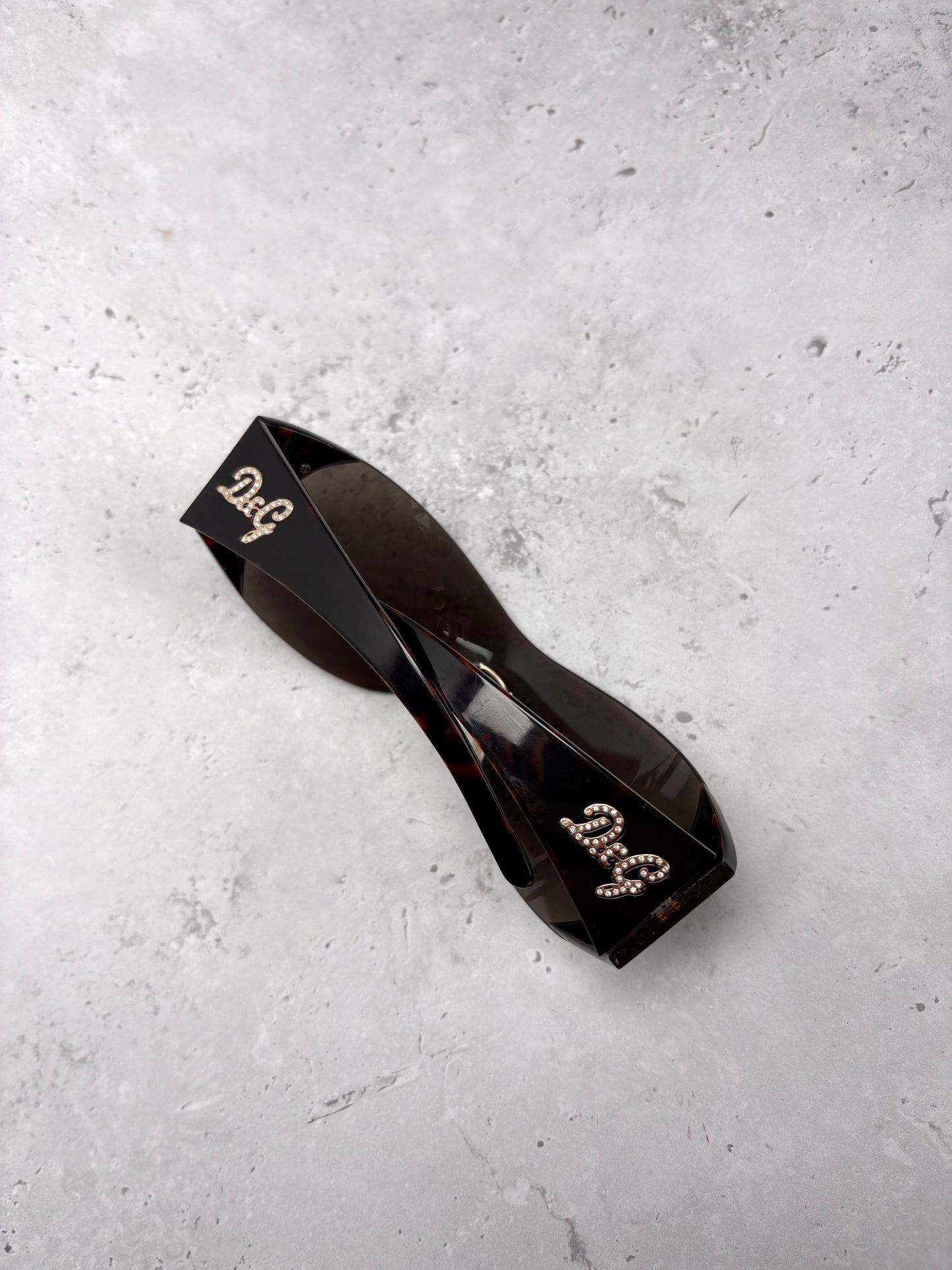 D&G Brown Shield Sunglasses