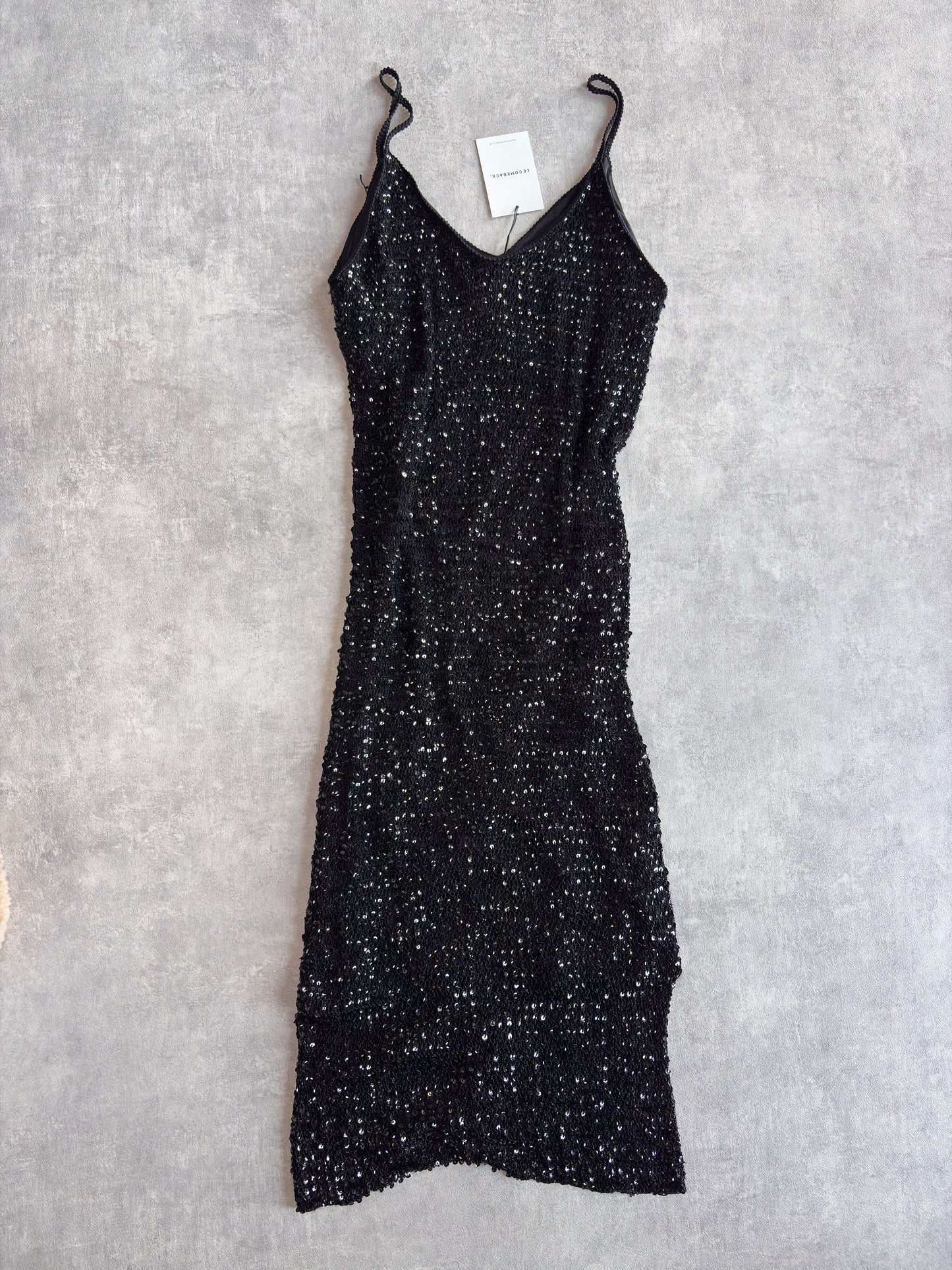 Versace Sequin Crochet Midi Dress