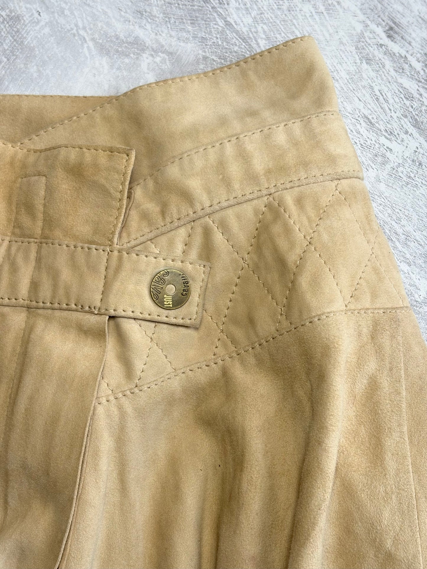 Cavalli Suede Wrap Skirt