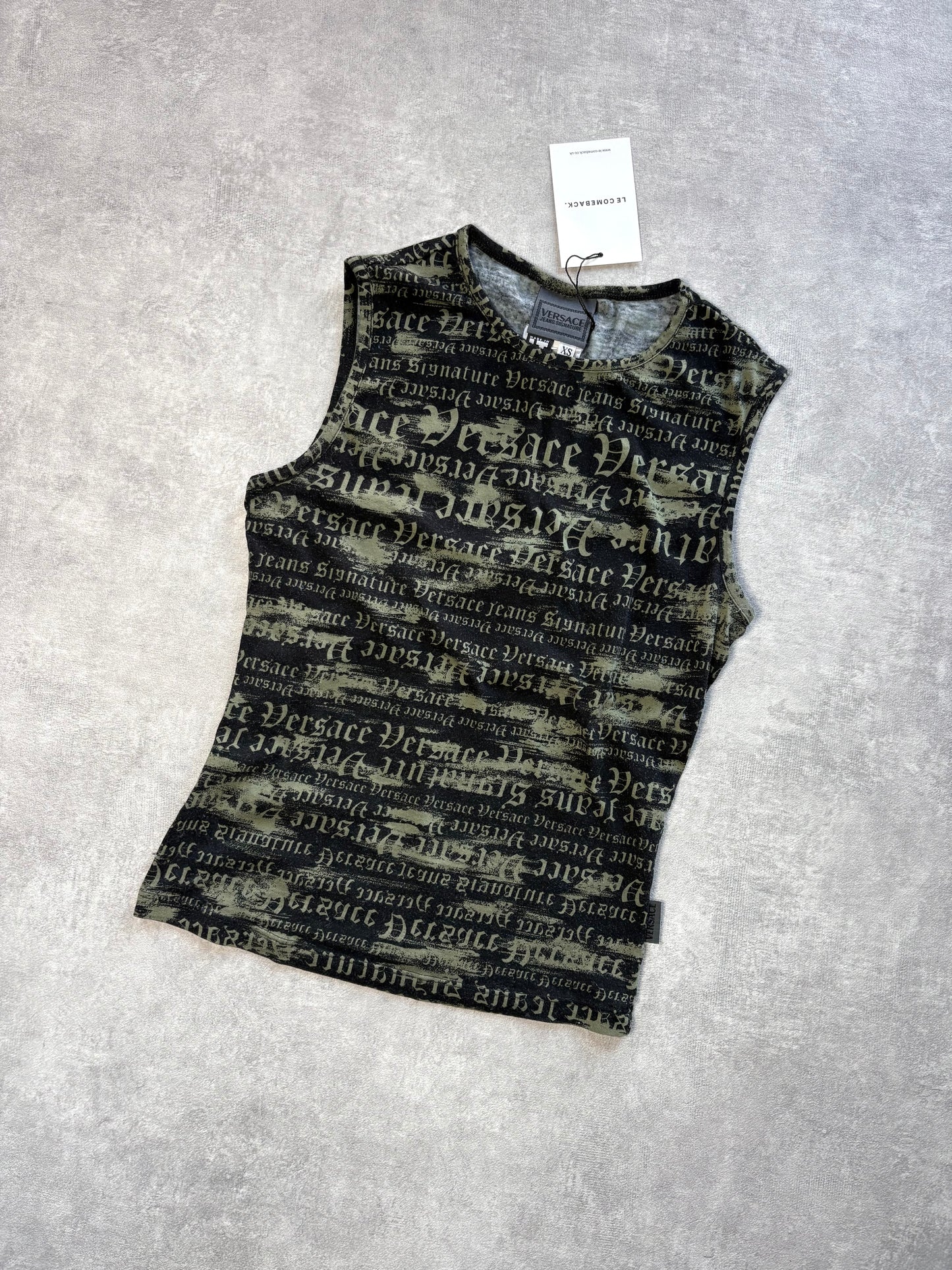 Versace Graffiti Logo Top